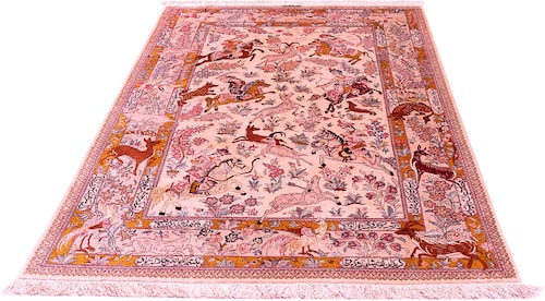 morgenland Seidenteppich »Ghom - Seide Medaillon 197 x 131 cm«, rechteckig, günstig online kaufen