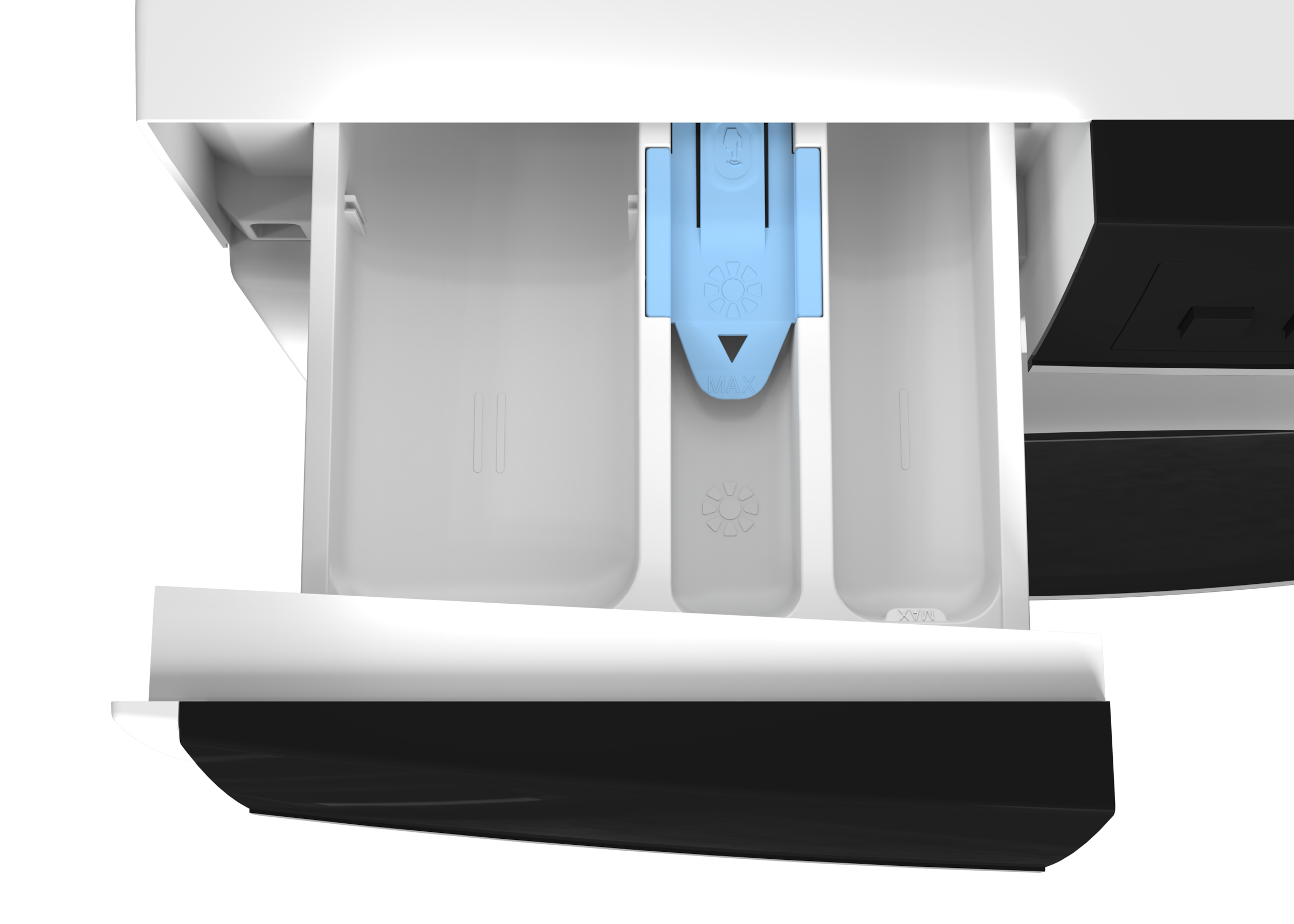 Sharp Waschmaschine Mid Class »ES-WNFB914CWDA-DE«, 9 kg, 1400 U/min, 9kg / +WIFI / A-20% / black Doorring+knob/Steam/White