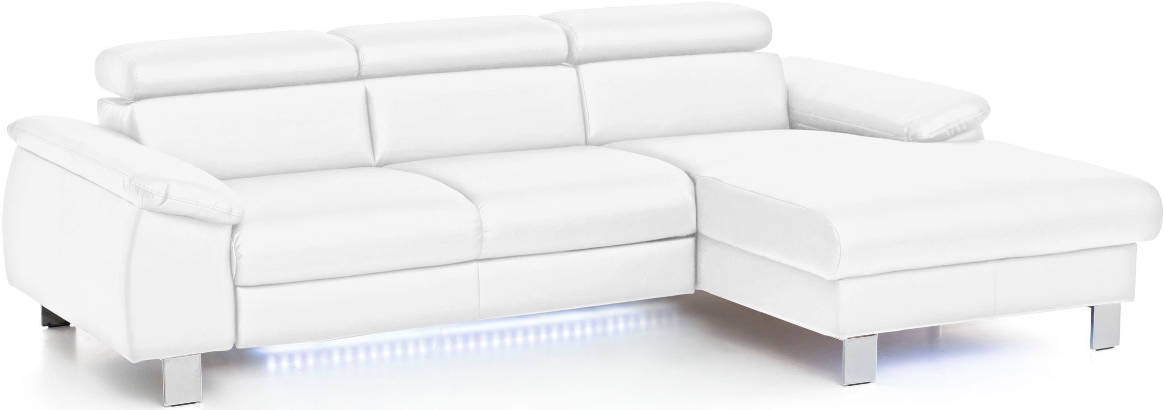 COTTA Ecksofa Komaris, Ecksofa, wahlweise mit RGB-LED-Beleuchtung und Bettf günstig online kaufen