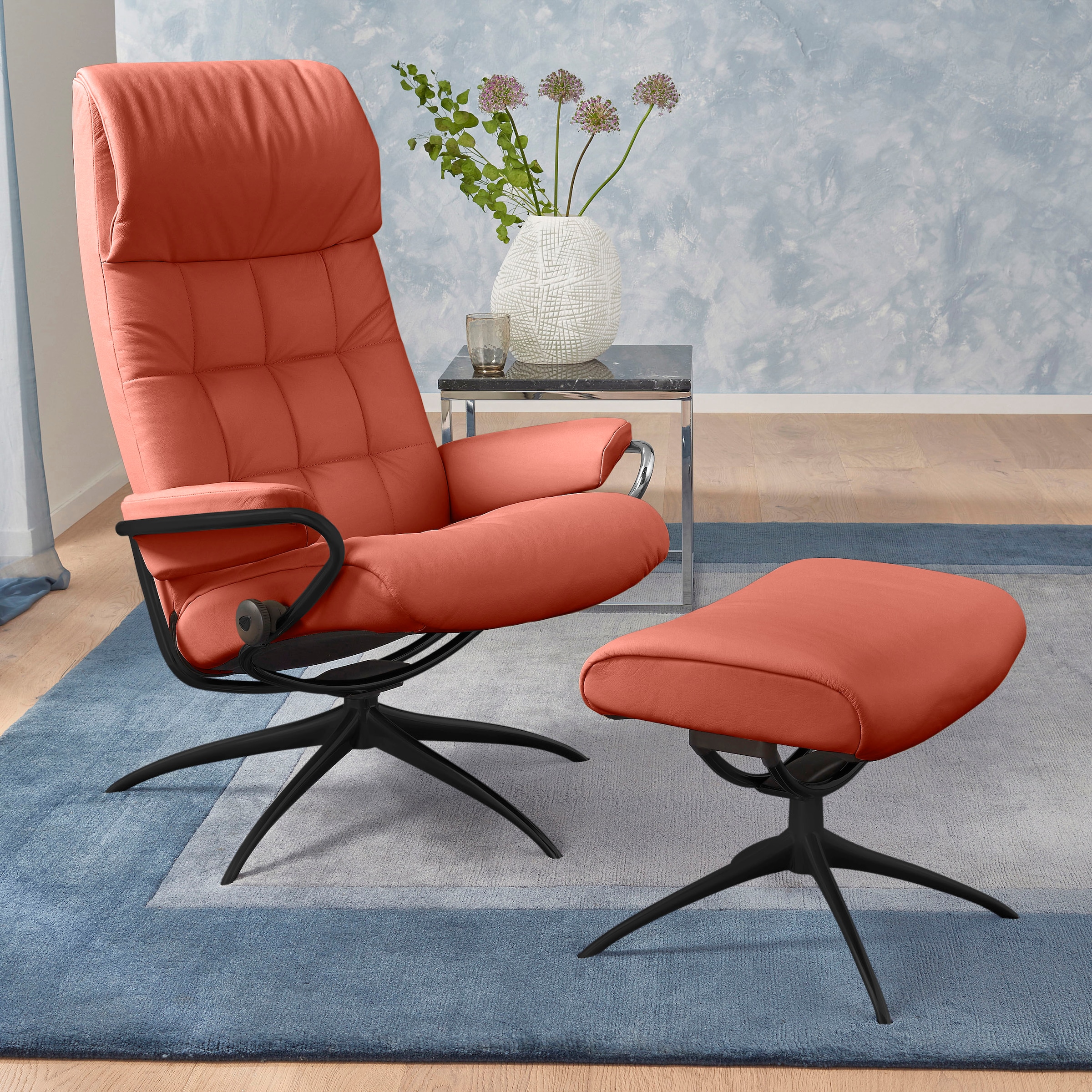 Stressless "London" Set, Relaxsessel mit Hocker, mit Hocker, High Back, mit günstig online kaufen