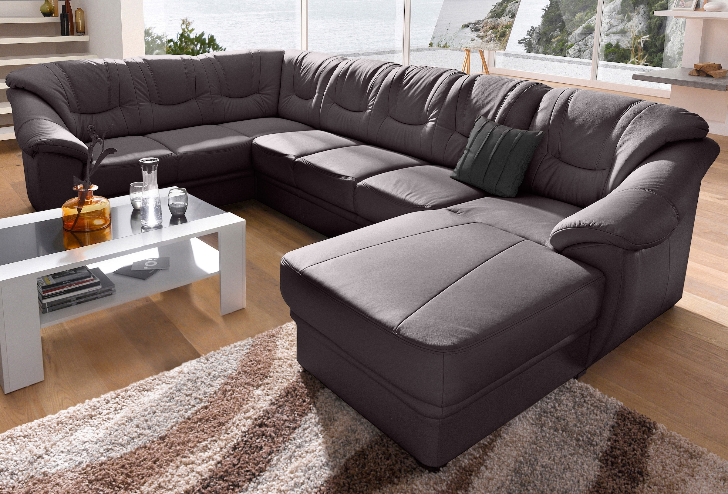 sit&more Wohnlandschaft »Savona U-Form, B: 320 cm« optional Bettfunktion, F günstig online kaufen