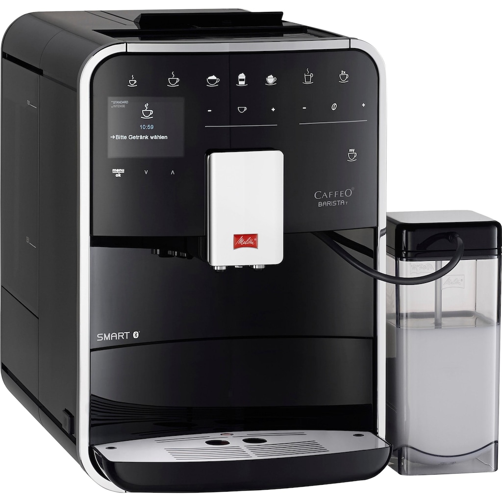 Melitta Kaffeevollautomat »Barista T Smart® F 83/0-102, schwarz«, 4 Benutzerprofile&18 Kaffeerezepte, nach italienischem Originalrezept