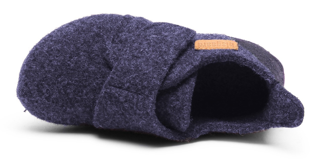 Bisgaard Hausschuh »casual wool«, Klettschuh mit Lammwolle gefüttert, Größenschablone zum Download