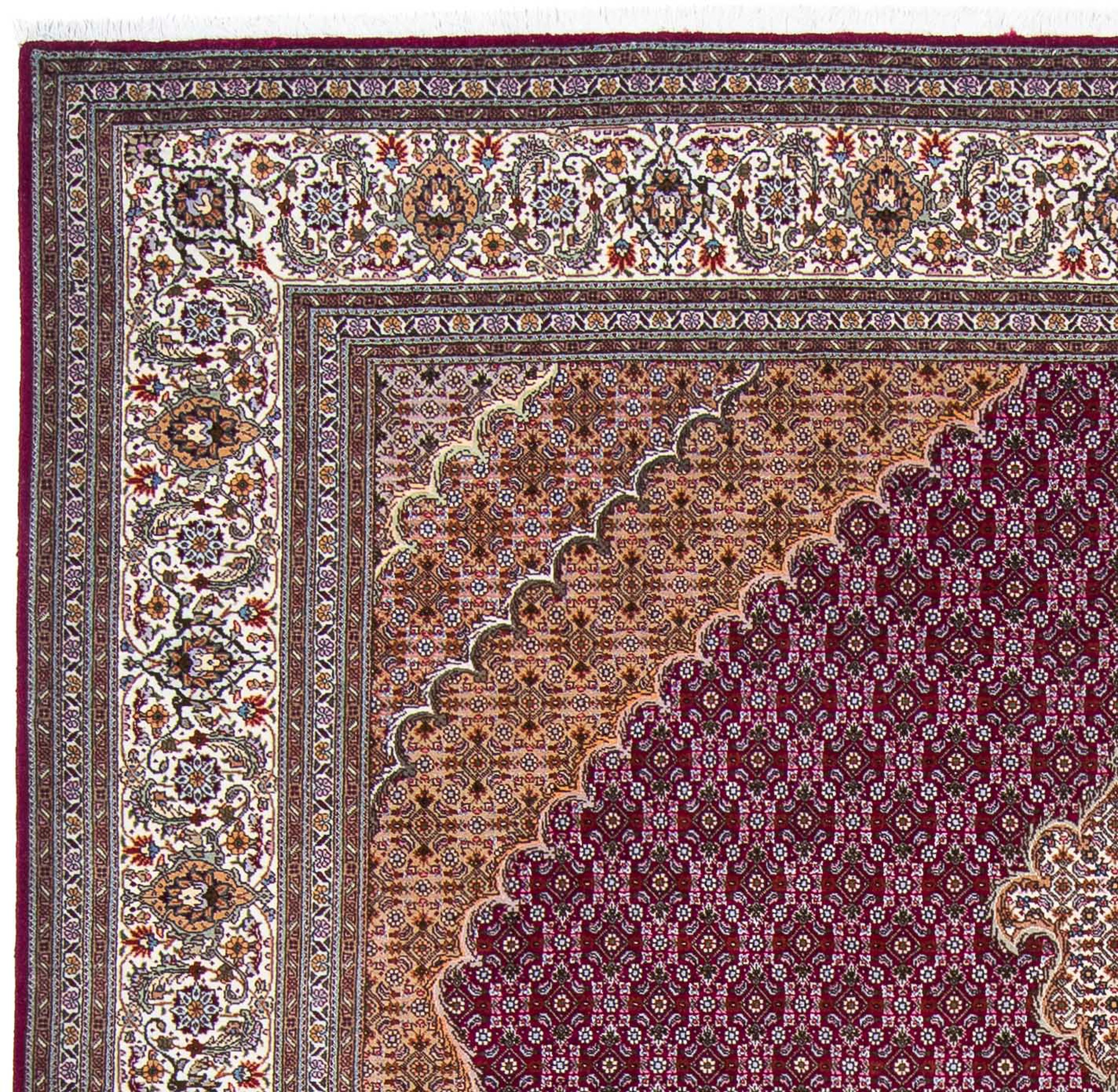 5. Bild von morgenland Orientteppich »Perser - Täbriz - 306 x 205 cm - lila«, rechteckig, Wohnzimmer, Handgeknüpft, Einzelstück mit Zertifikat