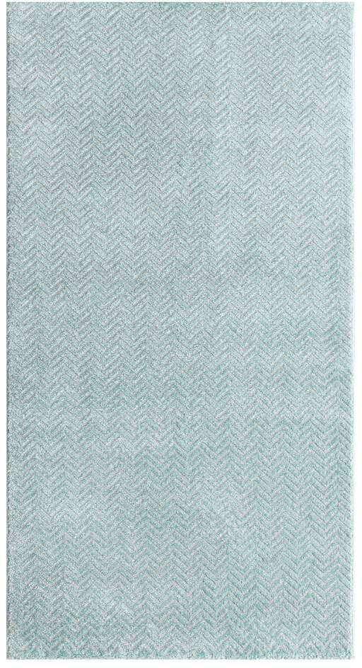 Carpet City Teppich »Friseé-Teppich FANCY805«, rechteckig, 12 mm Höhe, Läufer, Kurzflor, Einfarbig, 3D-Optik, Zickzack Look, Wohnzimmer