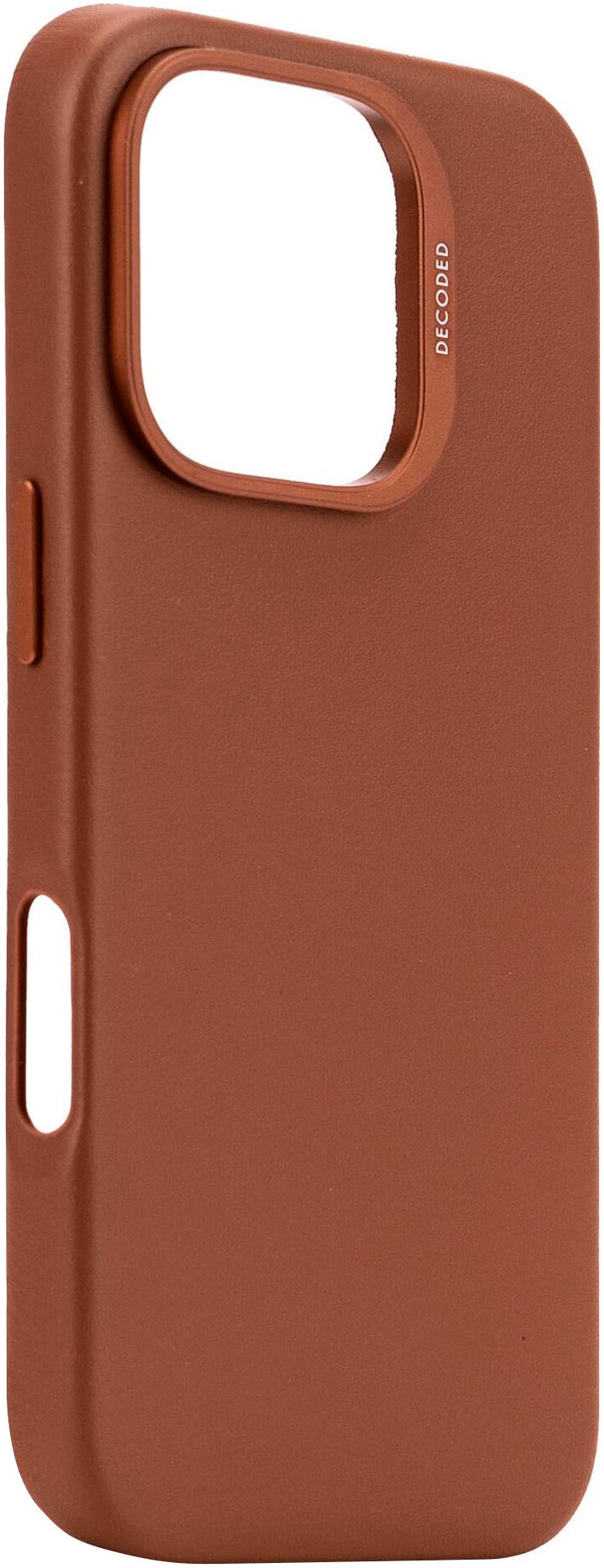DECODED Smartphone-Hülle »Leather Backcover iPhone 16 Pro«, Smartphones