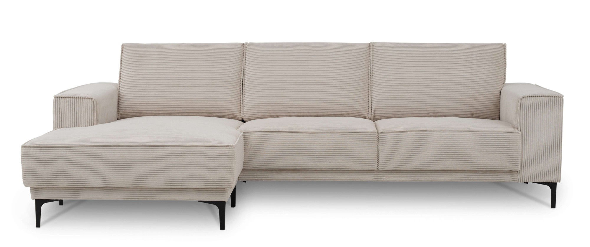 PLACES OF STYLE Ecksofa »Polsterecke Oland, Struktur, Flachgewebe, Luxus-Mi günstig online kaufen