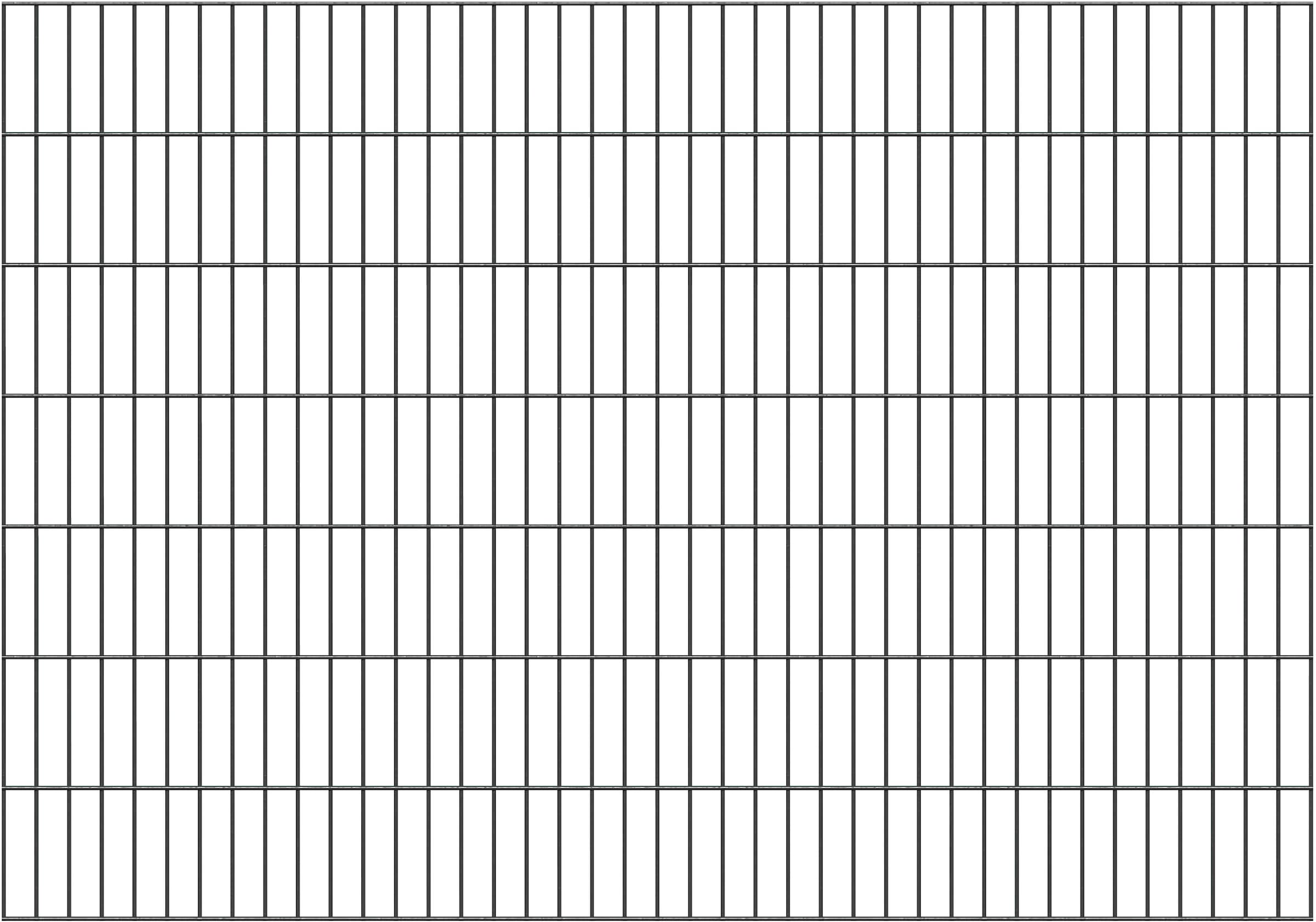 Alberts Doppelstabmattenzaun »Doppelstab-Gittermatte 6/5/6«, LxH: 200x140 cm