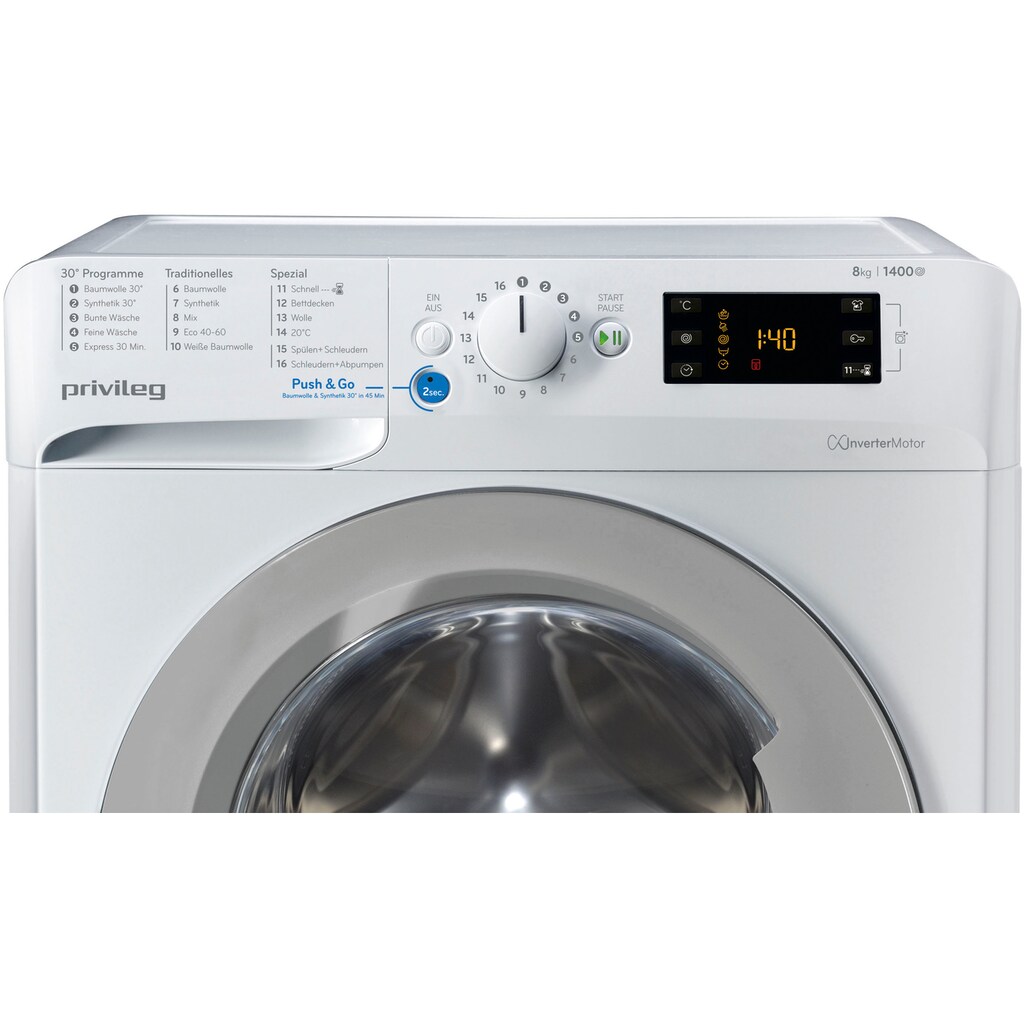 Privileg Waschmaschine »PWF X 853 N«, PWF X 853 N, 8 kg, 1400 U/min