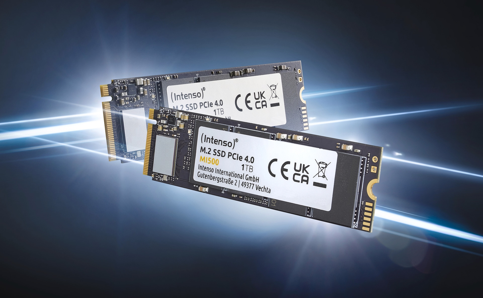 Intenso SSD-Festplatte »M.2 SSD PCIe 500 GB MI500«, Anschluss M.2 PCIe 4.0