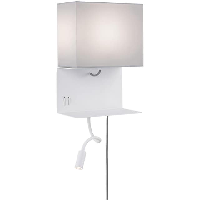 Paulmann LED Wandleuchte »Merani Grau/Weiß max 1x40W/3W E27 Stoff/Metall«,  2 flammig-flammig, E27 auf Raten kaufen