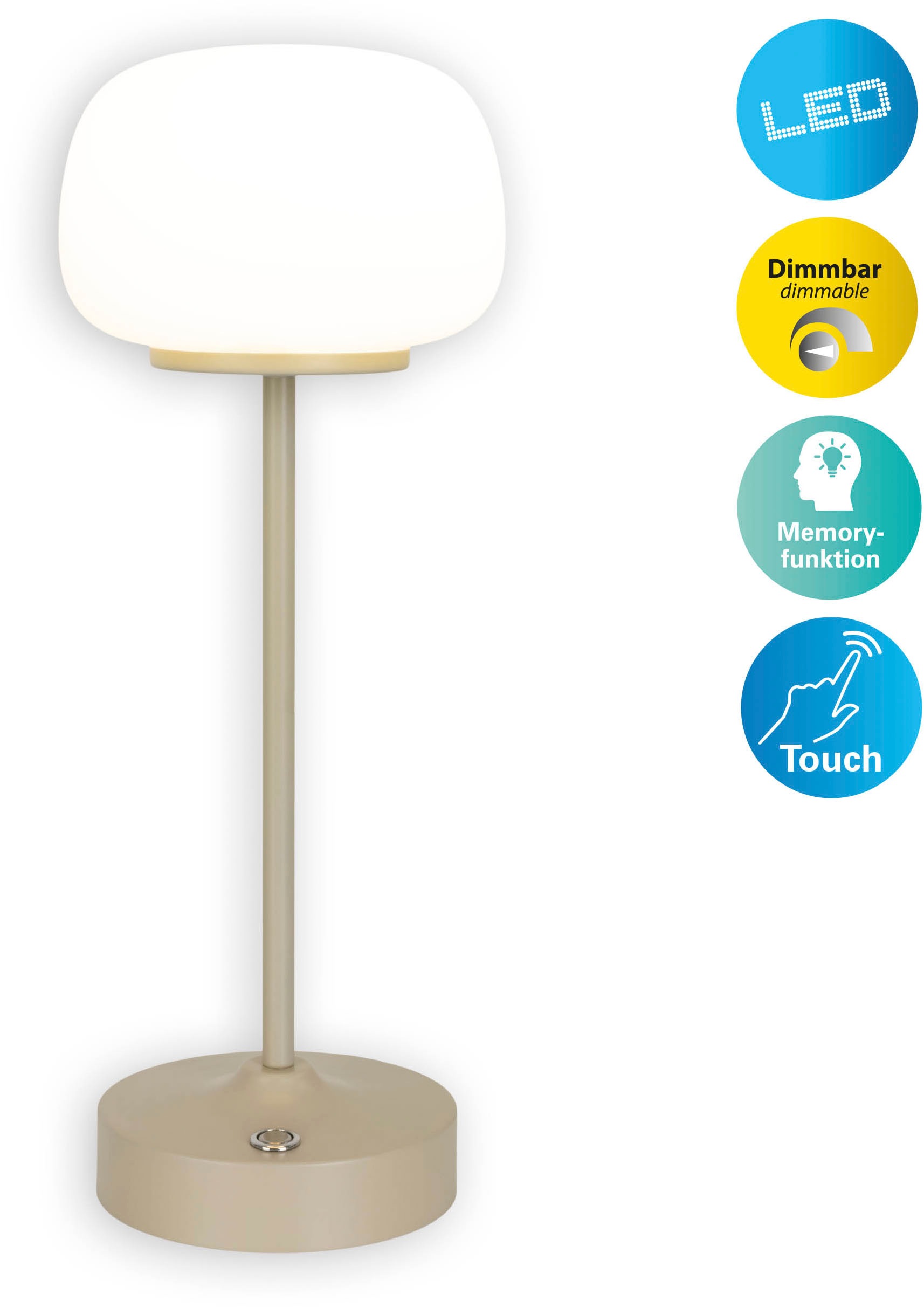 näve LED Tischleuchte »Pina«, 1 flammig, Leuchtmittel LED-Modul   LED wechs günstig online kaufen