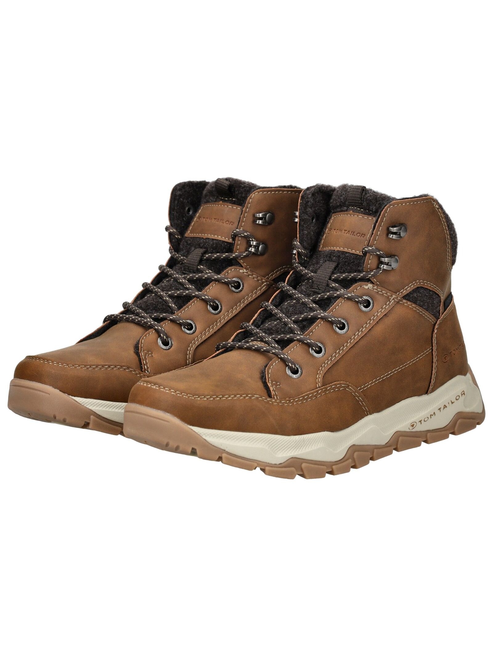 TOM TAILOR Schnürstiefelette »Tom Tailor Stiefelette Lederimitat/Textil«