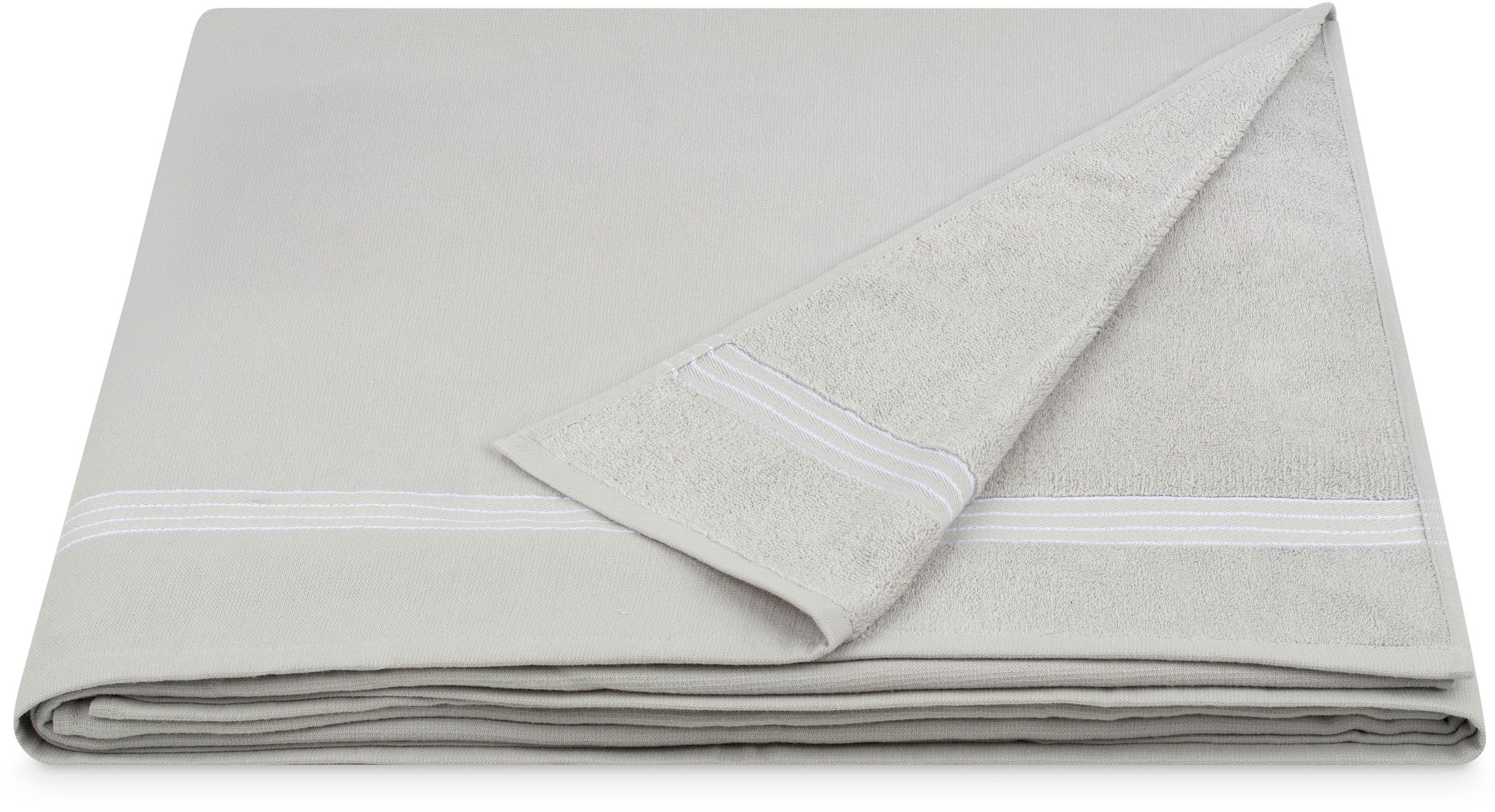 ROSS Hamamtuch »MAXI-Hamamtuch« aus feinster Baumwolle grau Frottier, Baumwolle B/L: 150cmx200cm, 1 Stk., Frottier