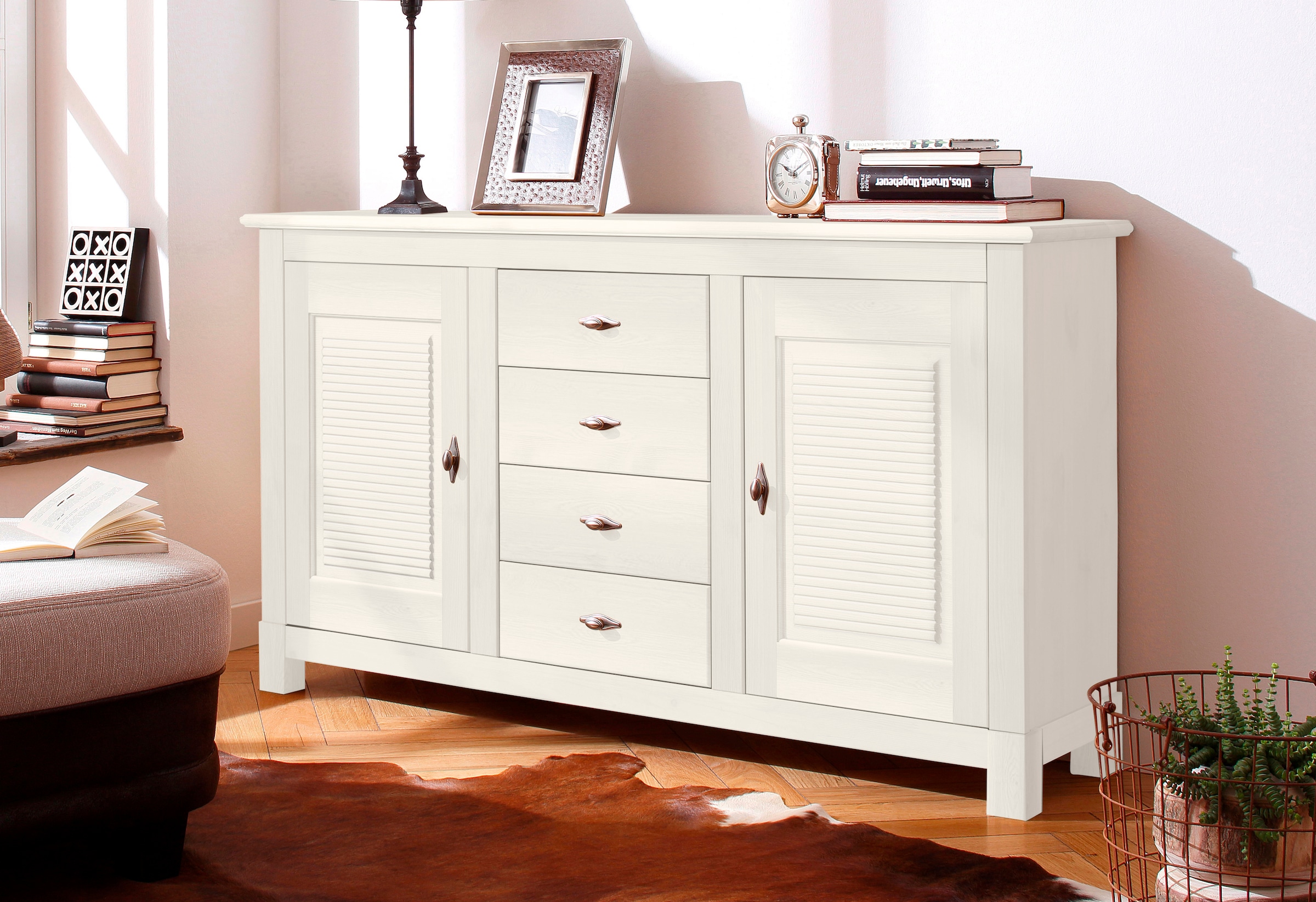 Home affaire Sideboard »Rauna«, Kommode, B/T/H: 150/37/84 cm