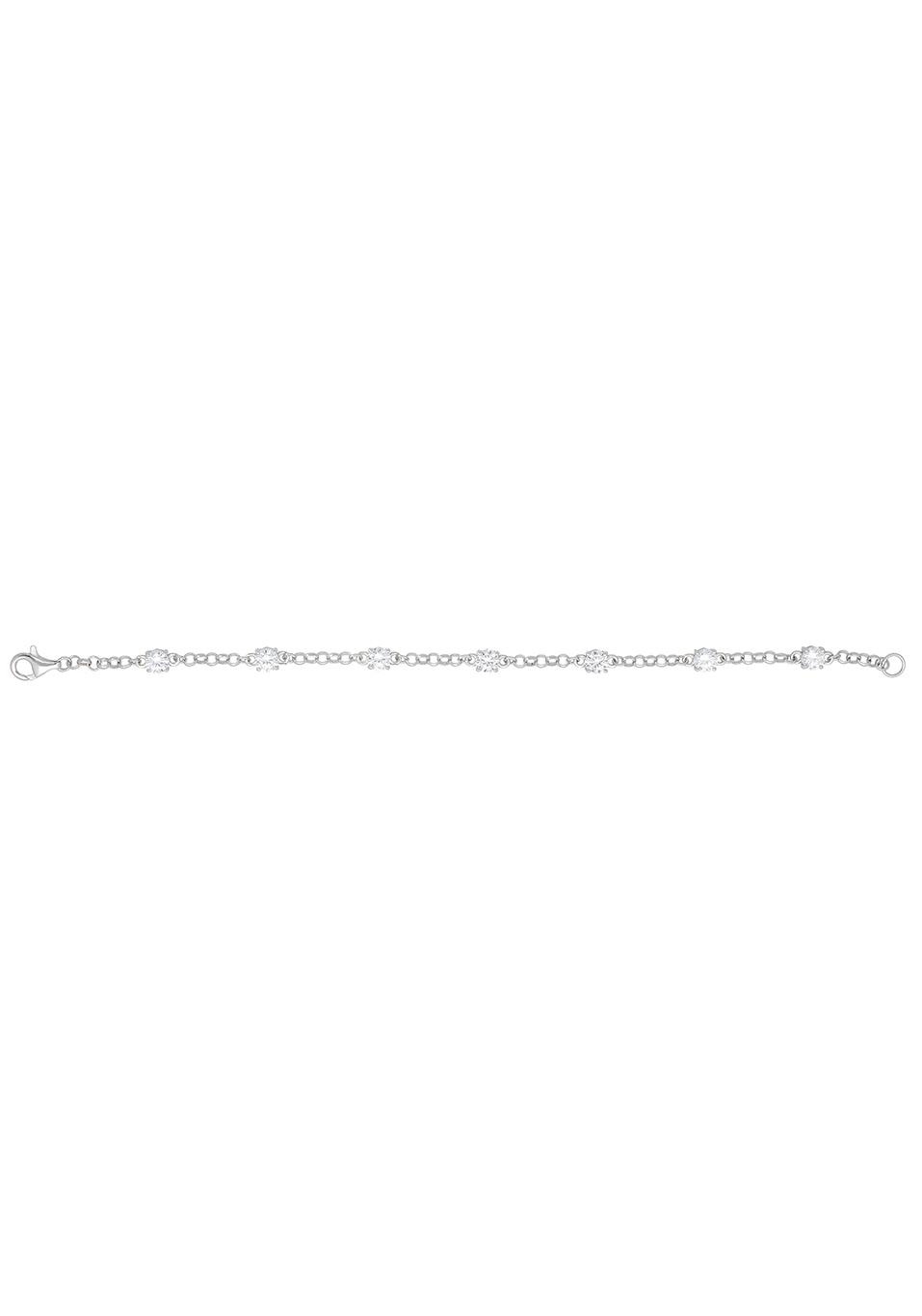 Firetti Armband »Schmuck Geschenk Silber 925 Armschmuck Armkette Erbskette«, mit Zirkonia (synth.)