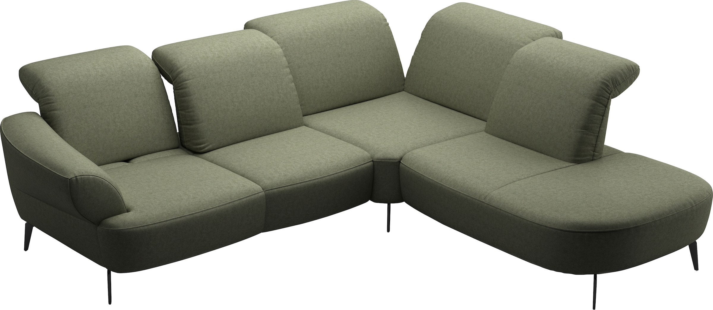 sit&more Ecksofa »Dance, L-Form, inkl. Sitztiefenverstellung« inkl. Click&Seat, optional mit Kopfteilverstellung