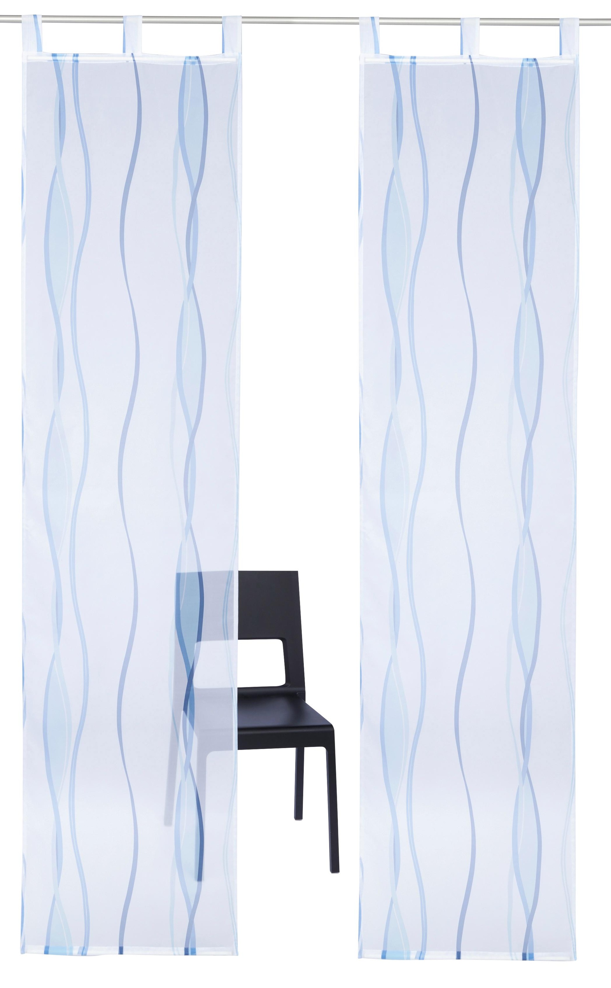 my home Schiebegardine »Dimona« Schlaufen 2 Stk. tlg. 2er-Set, Fertiggardin günstig online kaufen