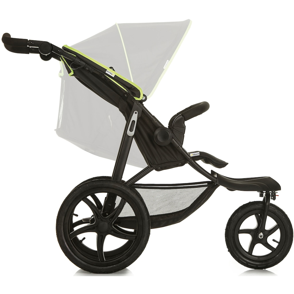 Hauck Dreirad-Kinderwagen »Runner black/neon yellow«