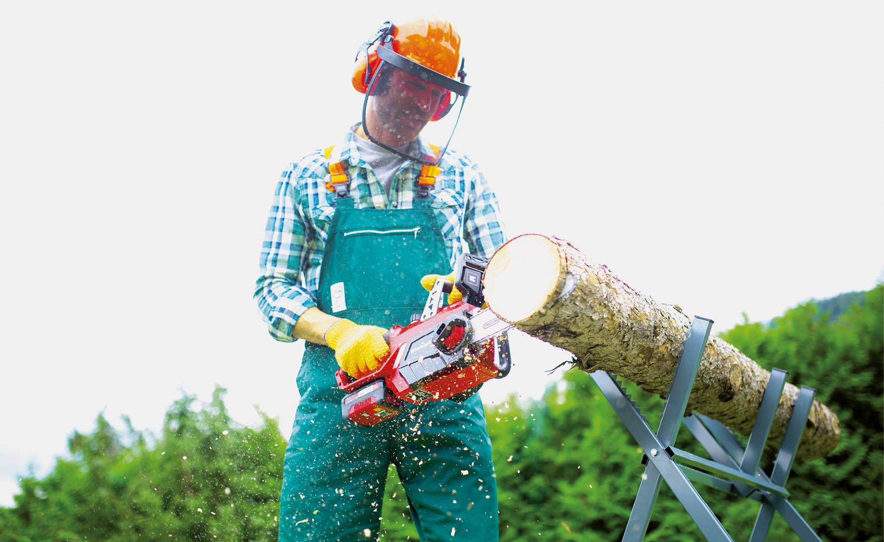Einhell Akku-Kettensäge »GE-LC 18 Li + 2,5Ah Starter Kit«, (Set), mit Akku und Ladegerät