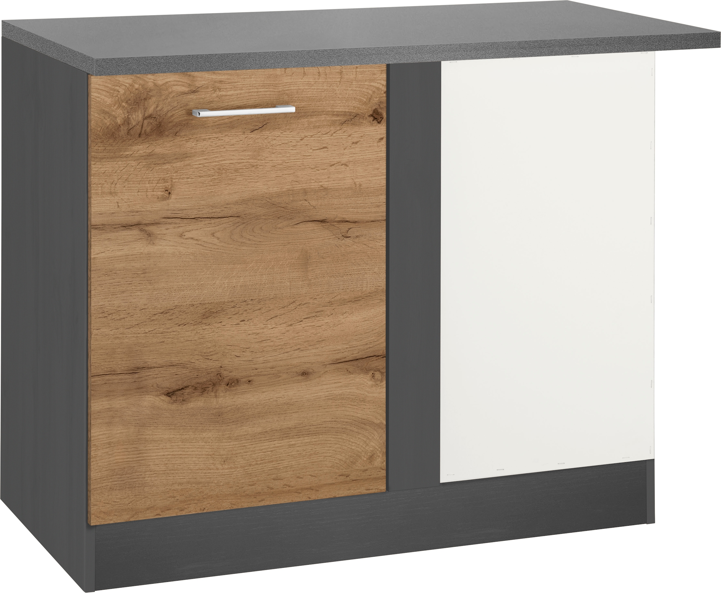 KOCHSTATION Eckunterschrank "KS-Colmar" 110 cm, mit Metallgriff günstig online kaufen