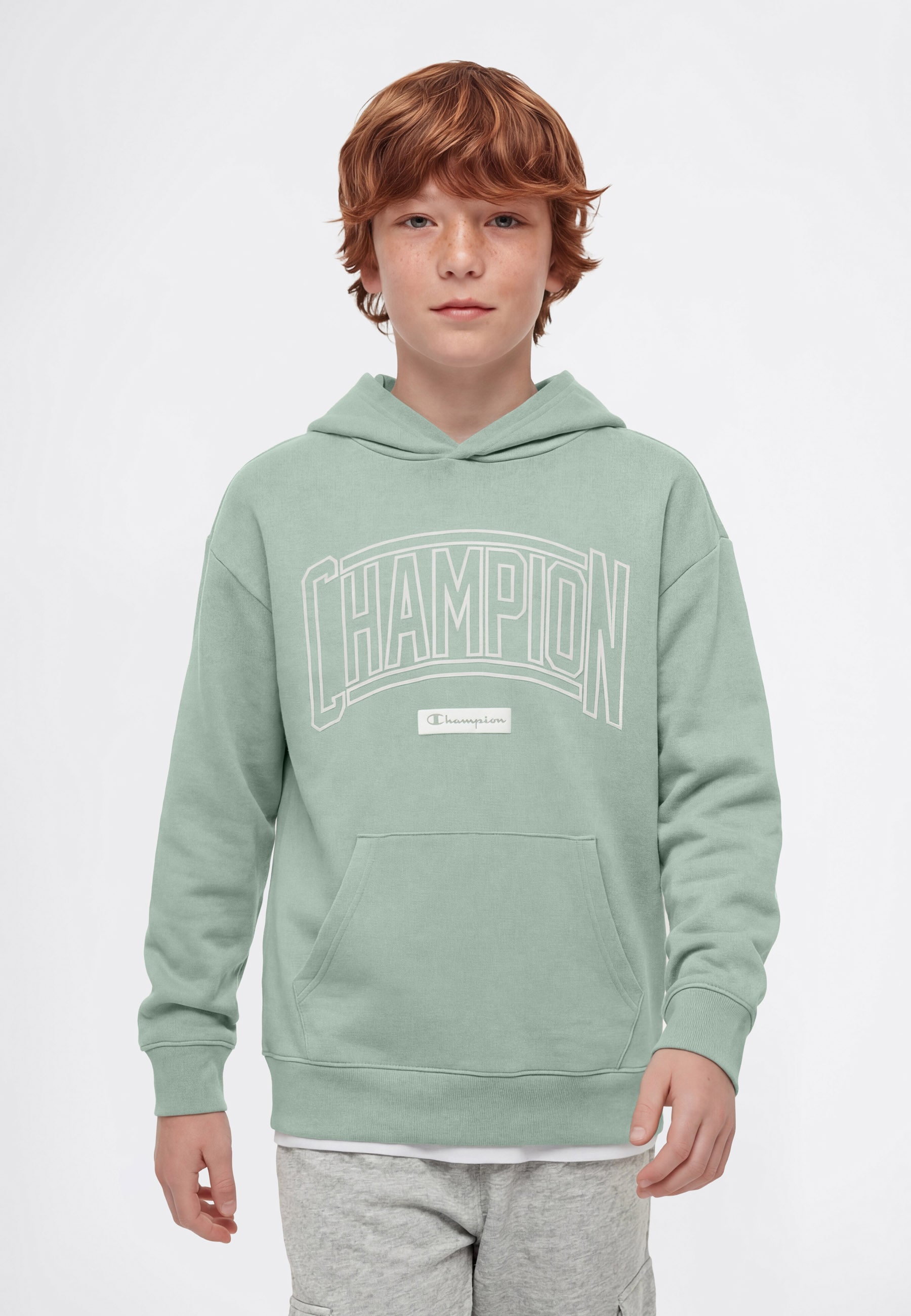 Champion Kapuzensweatshirt »COLLEGE Terry Hoodie Large Logo«, mit Kapuze, Langarm
