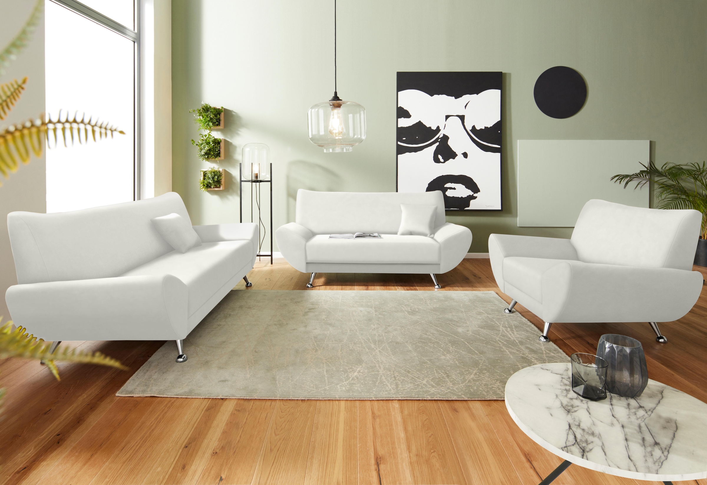 INOSIGN Polstergarnitur »Saltare elegant und komfortabel«, (3 tlg.) günstig online kaufen