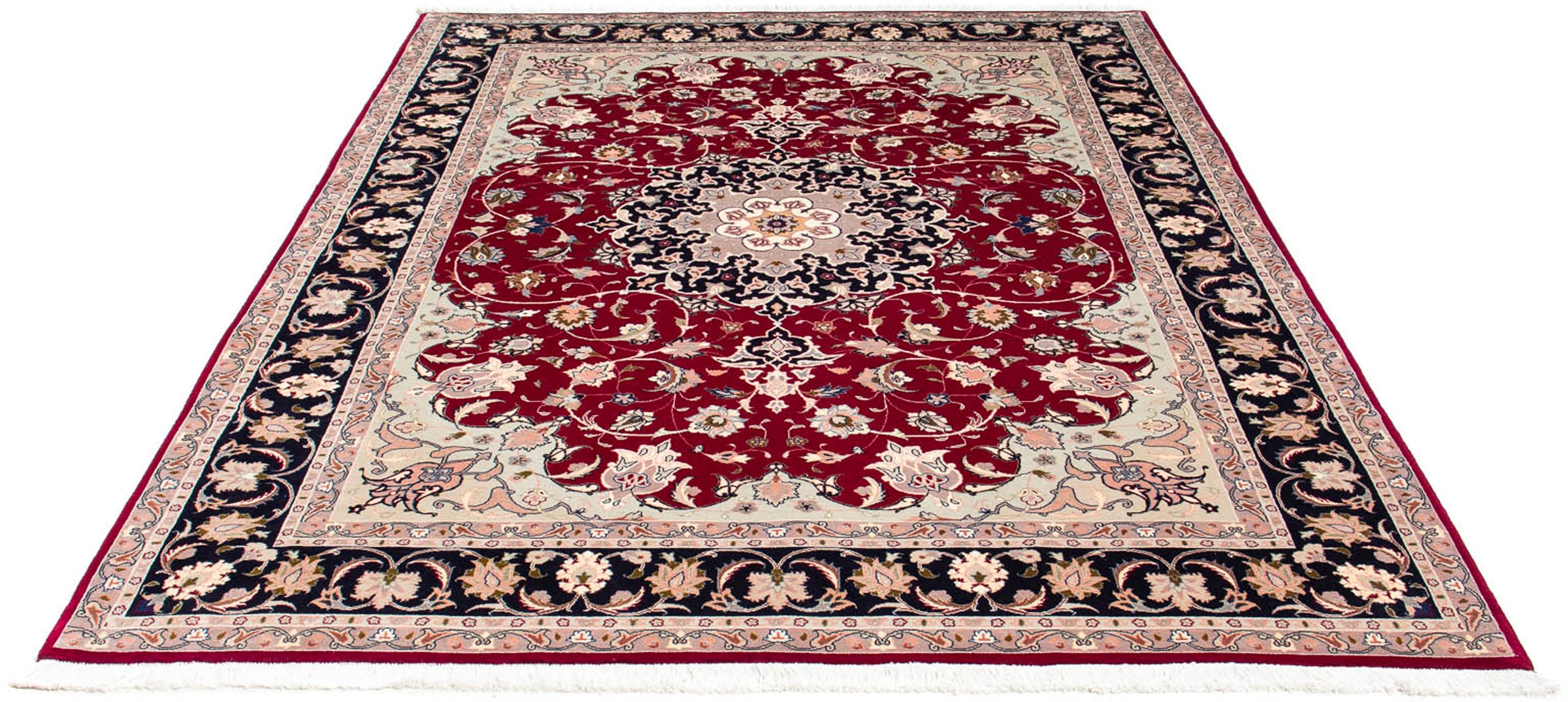 morgenland Orientteppich »Perser - Täbriz - Royal - 236 x 178 cm - dunkelro günstig online kaufen