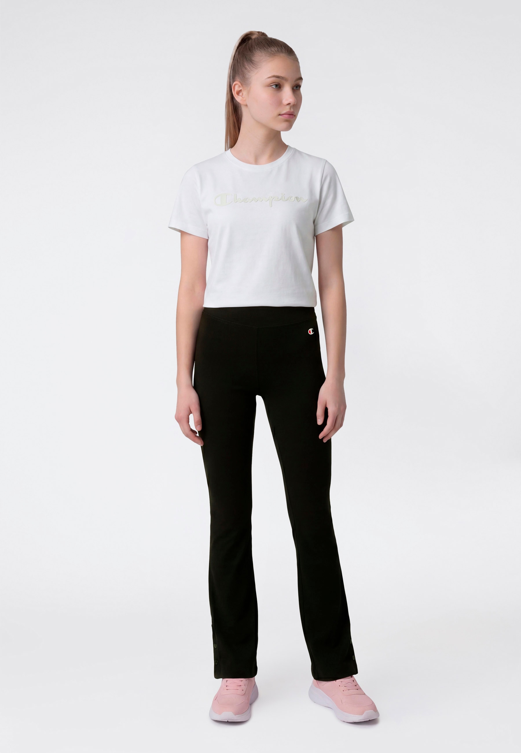 Champion Leggings »SPORTWEAR FLARED LEGGINGS Tight Fit«  für Sportmode, sportlicher Stil, aus Baumwolle und Elasthan, Tight Fit
