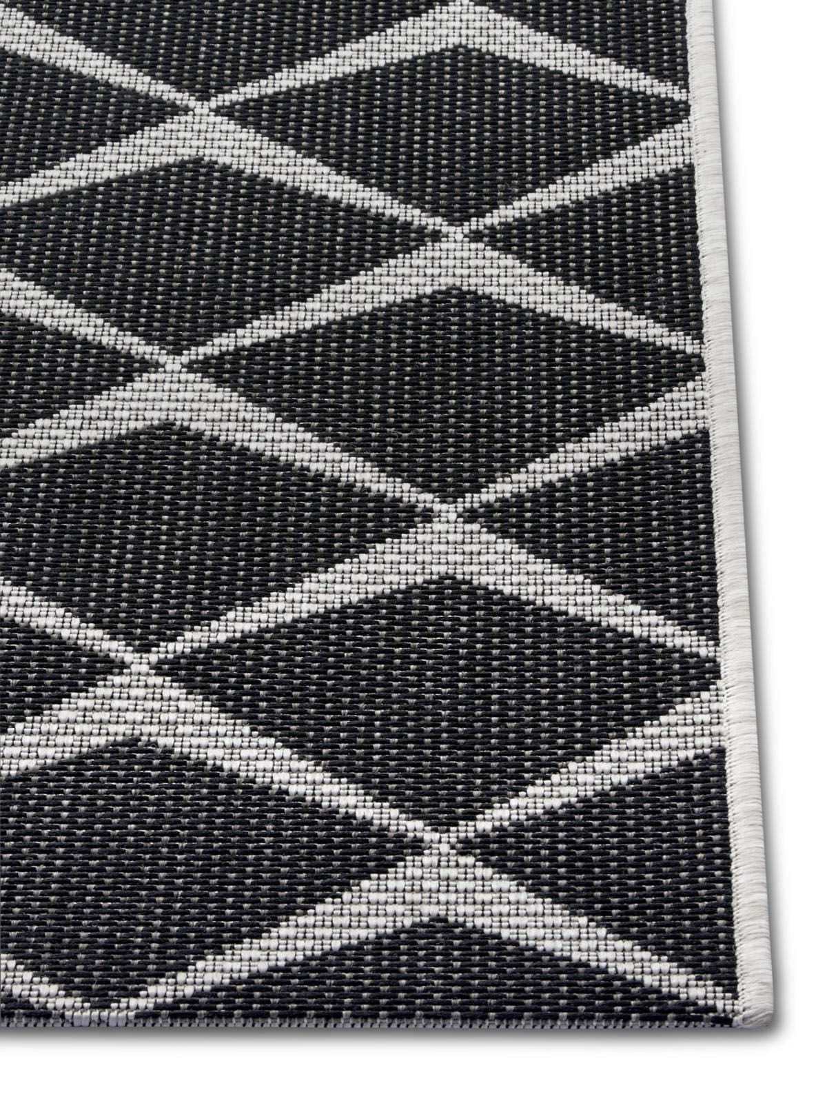 NORTHRUGS Teppich »Escala«, rechteckig, 4 mm Höhe, Flachgewebe Fischgrät Design, gekettelt, Robust, Pflegeleicht