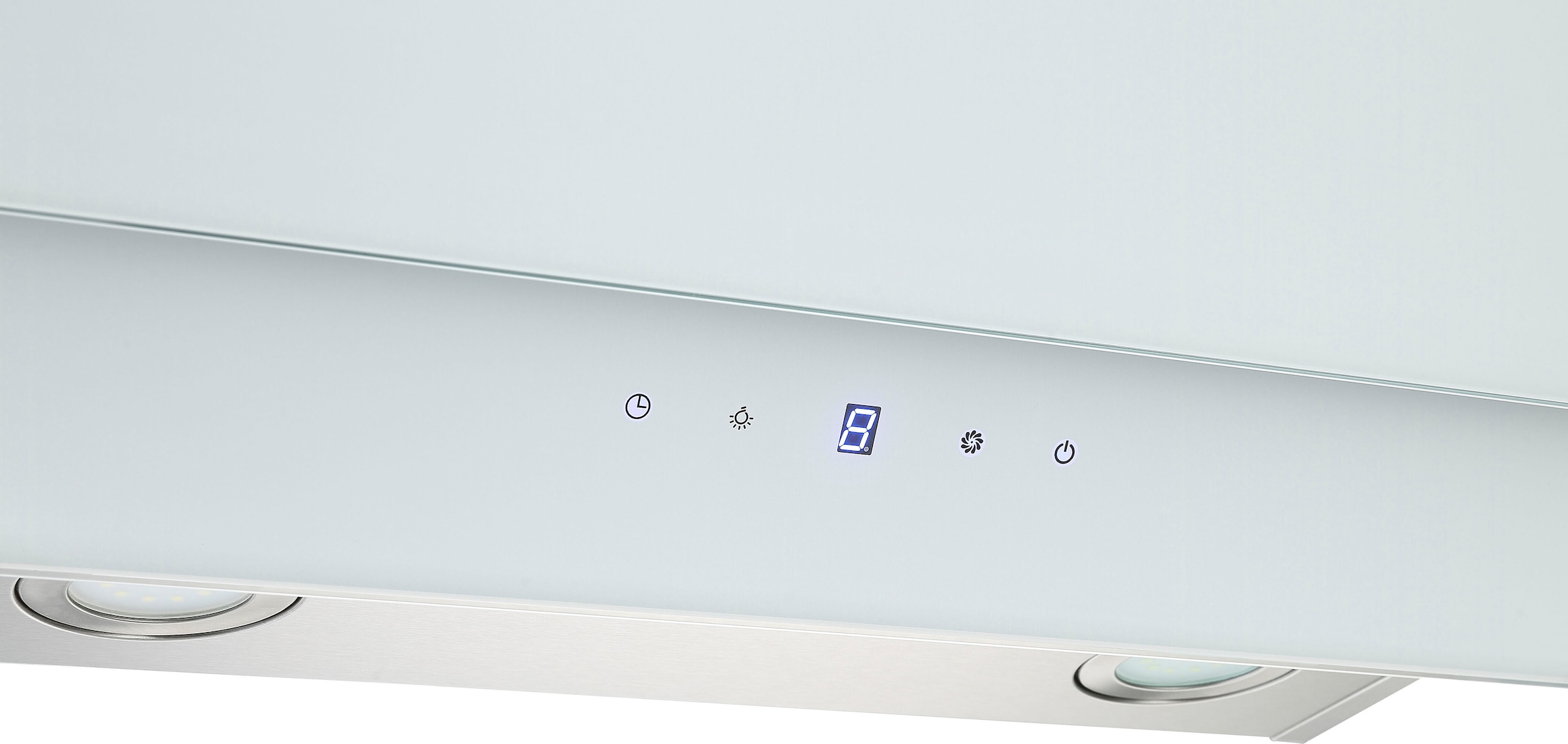 RESPEKTA Kopffreihaube »CH 77090«, 90 cm, 3 Leistungsstufen, LED-Beleuchtung, Ab- und Umluftfähig