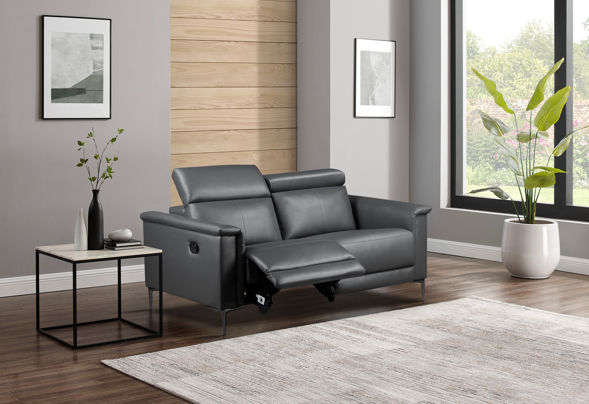 Home affaire 2-Sitzer »Lund«, manueller od. elektrischer Relaxfunktion und USB-C