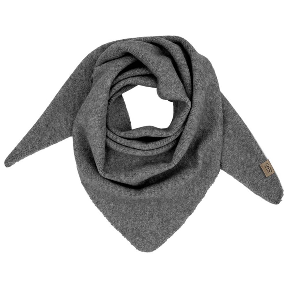 CAPO Dreieckstuch dezente Melange-Optik, weich, wärmend granite
