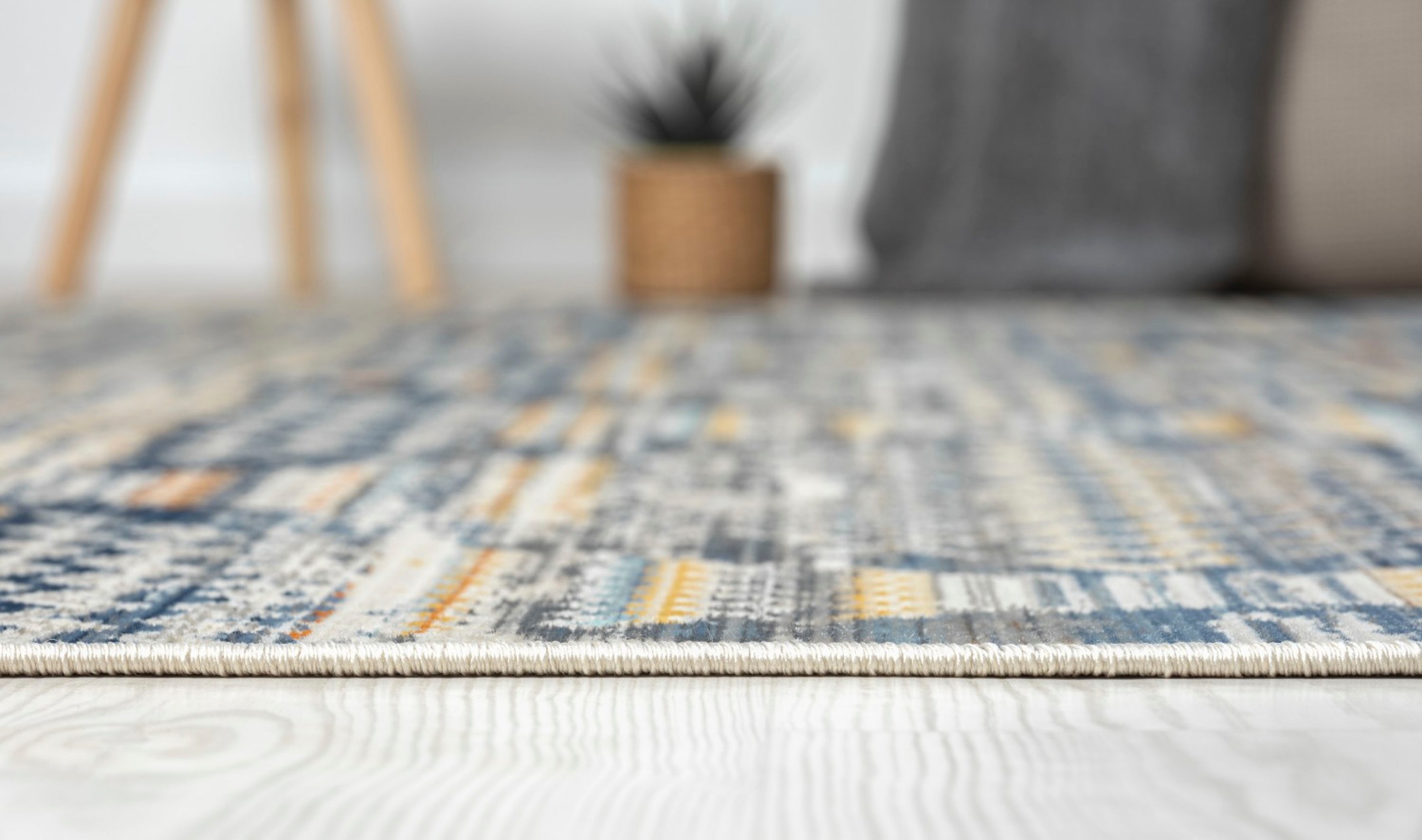 Myflair Möbel & Accessoires Teppich »Aurora 1«, rechteckig, 2 mm Höhe, Flachgewebe, im modernem Used Look, superflach, weich durch Microfaser