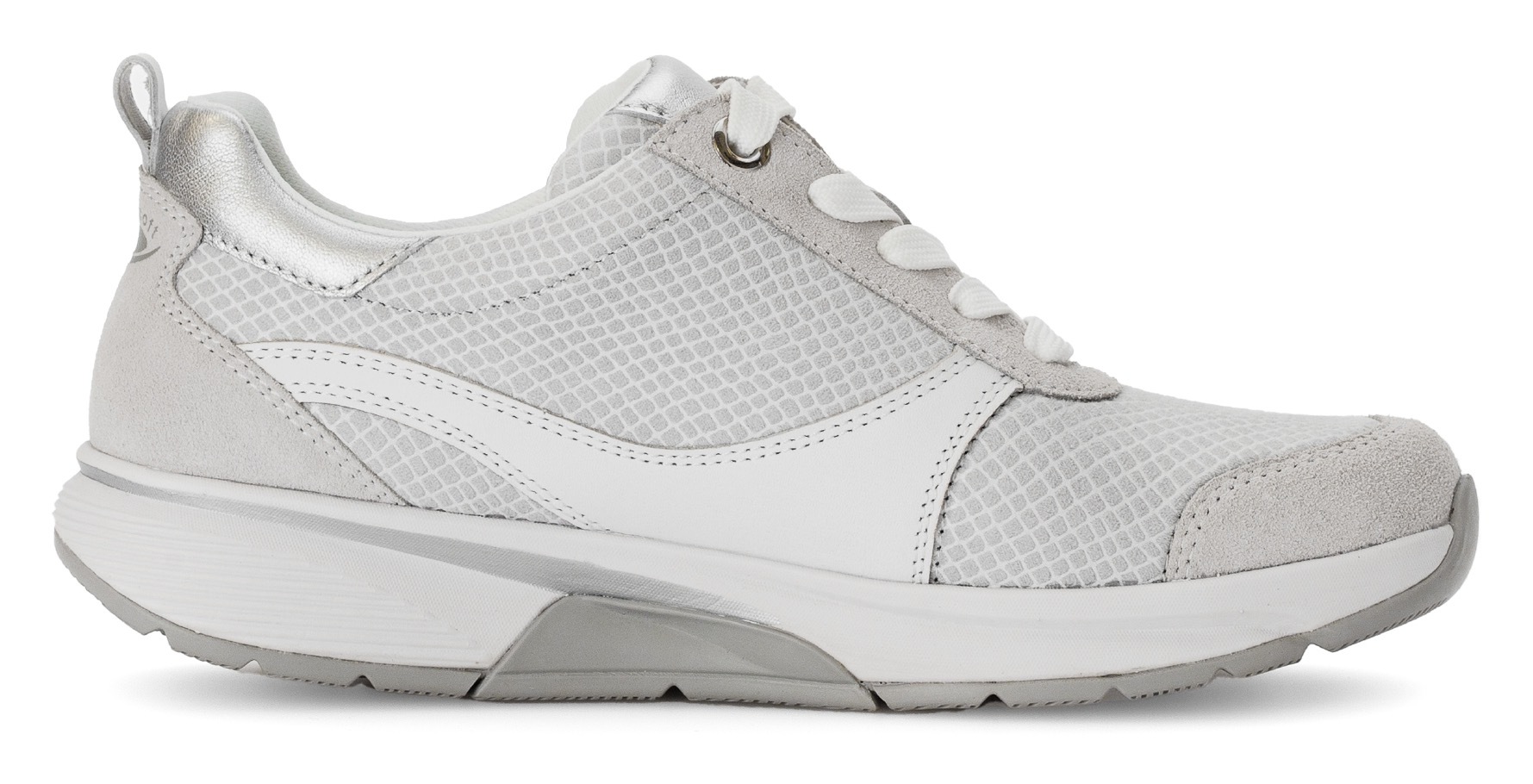 Gabor Rollingsoft Keilsneaker, Freizeitschuh, Halbschuh, Schnürschuh mit Wechselfußbett