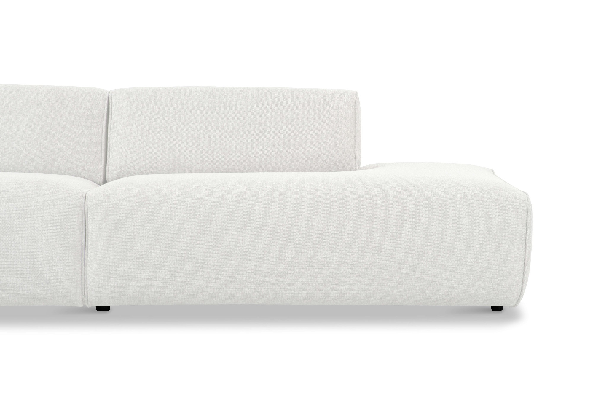 andas 2-Sitzer »Noord mit Kedernaht, Breite 227 cm«, Cord, Struktur, Webstoff, mit Wellenunterfederung, Massivholzrahmen