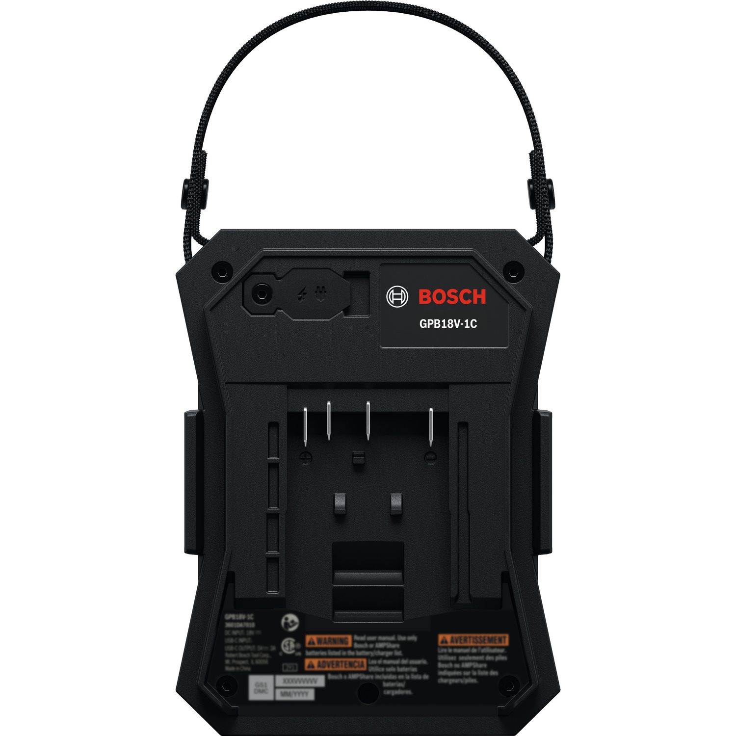 Bosch Professional Bluetooth-Lautsprecher »GPB 18V-1 C Professional solo« ( ) inkl. Batterieabdeckung, ohne Akku und Ladegerät