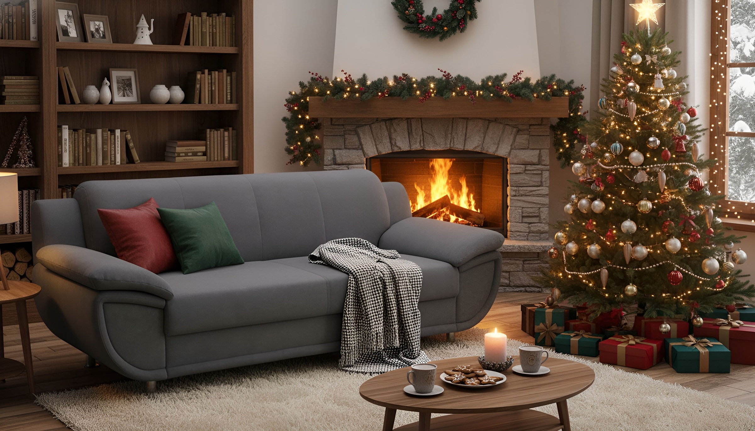 TRENDMANUFAKTUR 3-Sitzer »Rondo, Breite 207 cm, breite Armlehnen, Füße chro günstig online kaufen