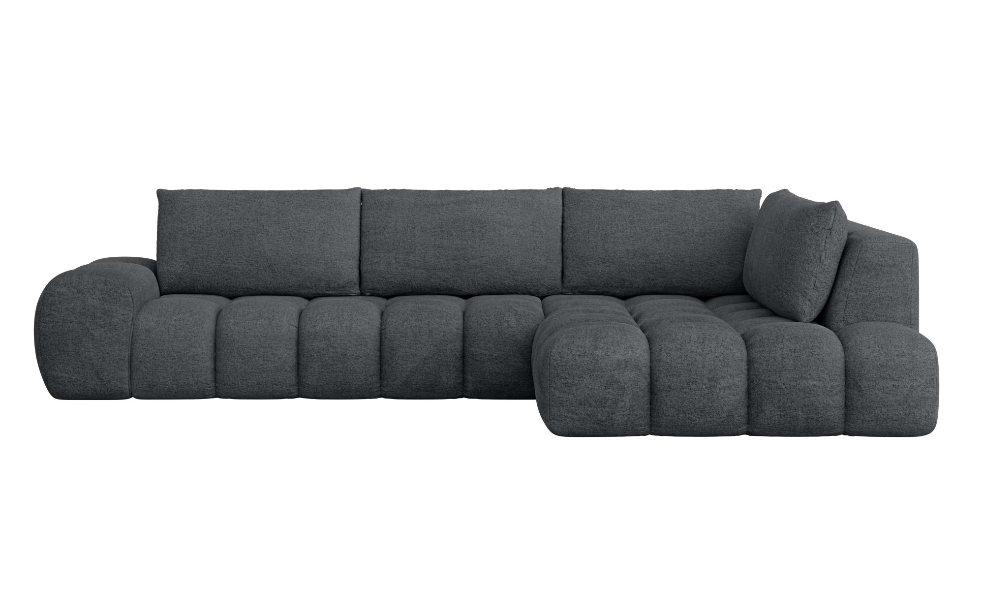 INOSIGN Ecksofa »AZITA klein, L-Form, elegant und bequem Designsofa«, lose Rückenkissen, traumhafte Steppung, Maße B/T/H: 296/176,5/89 cm