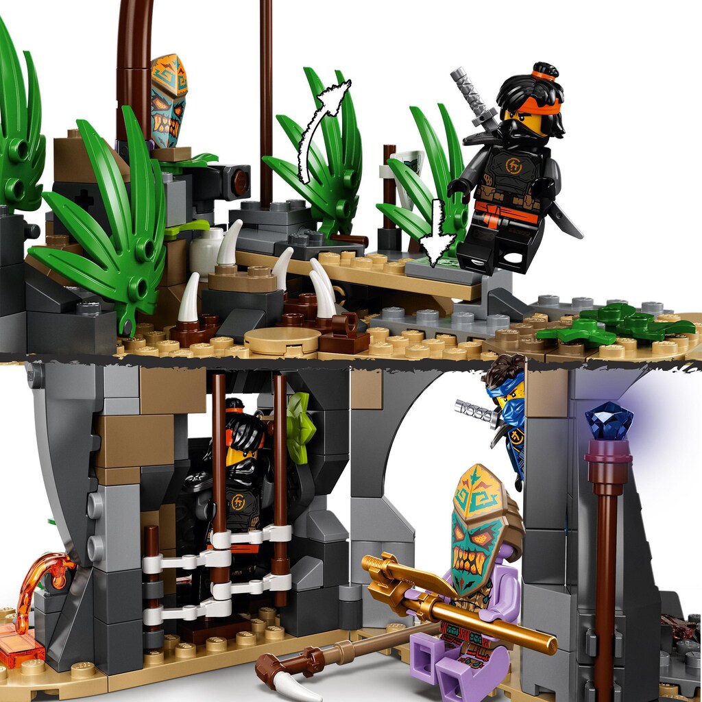 LEGO® Konstruktionsspielsteine »Das Dorf der Wächter (71747), LEGO® NINJAGO®«, (632 St.), Made in Europe
