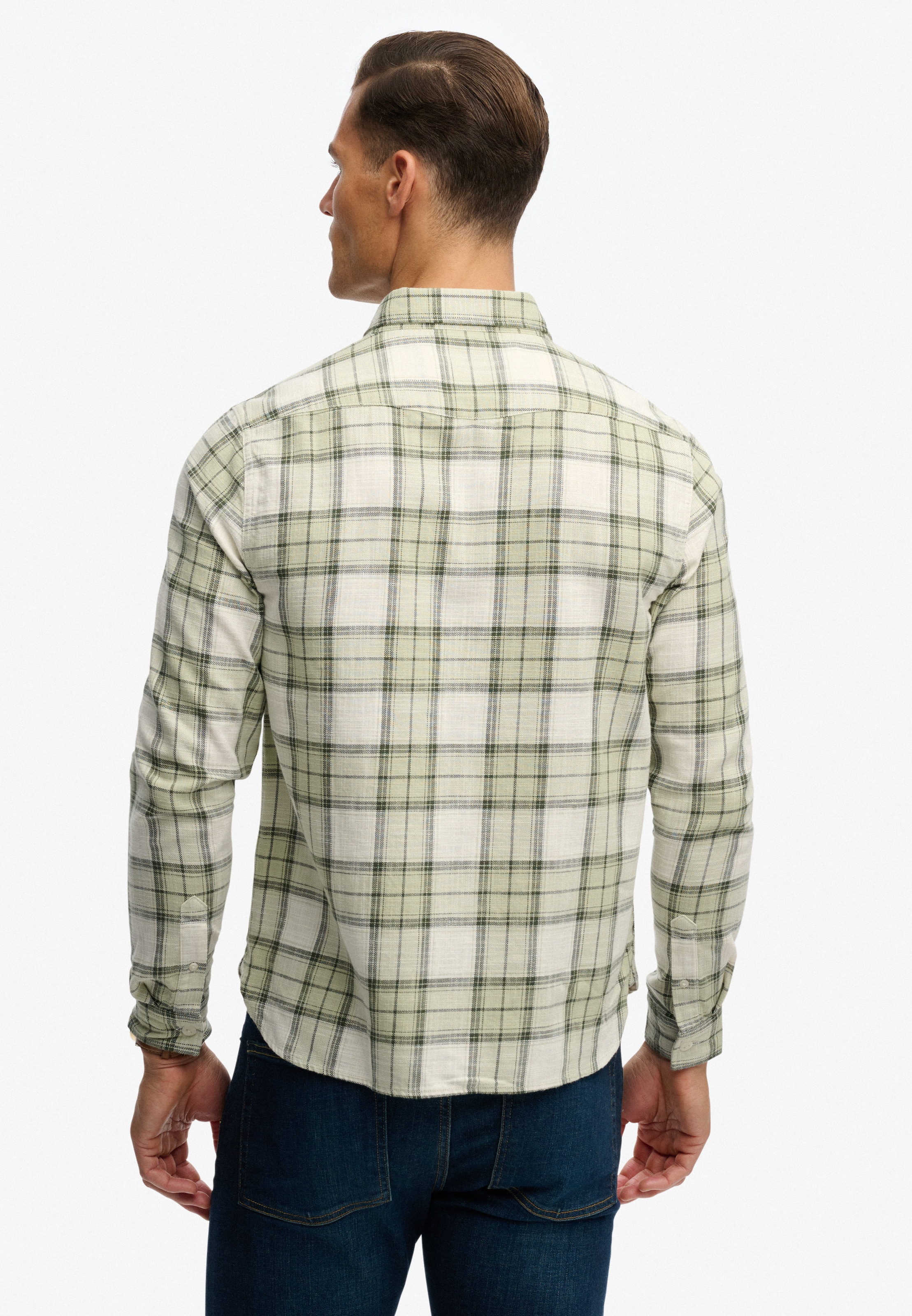 Superdry Langarmhemd »MERCHANT LITE CHECK SHIRT« mit Knopfleiste, aus Baumwolle, Regular Fit, kariertes Design