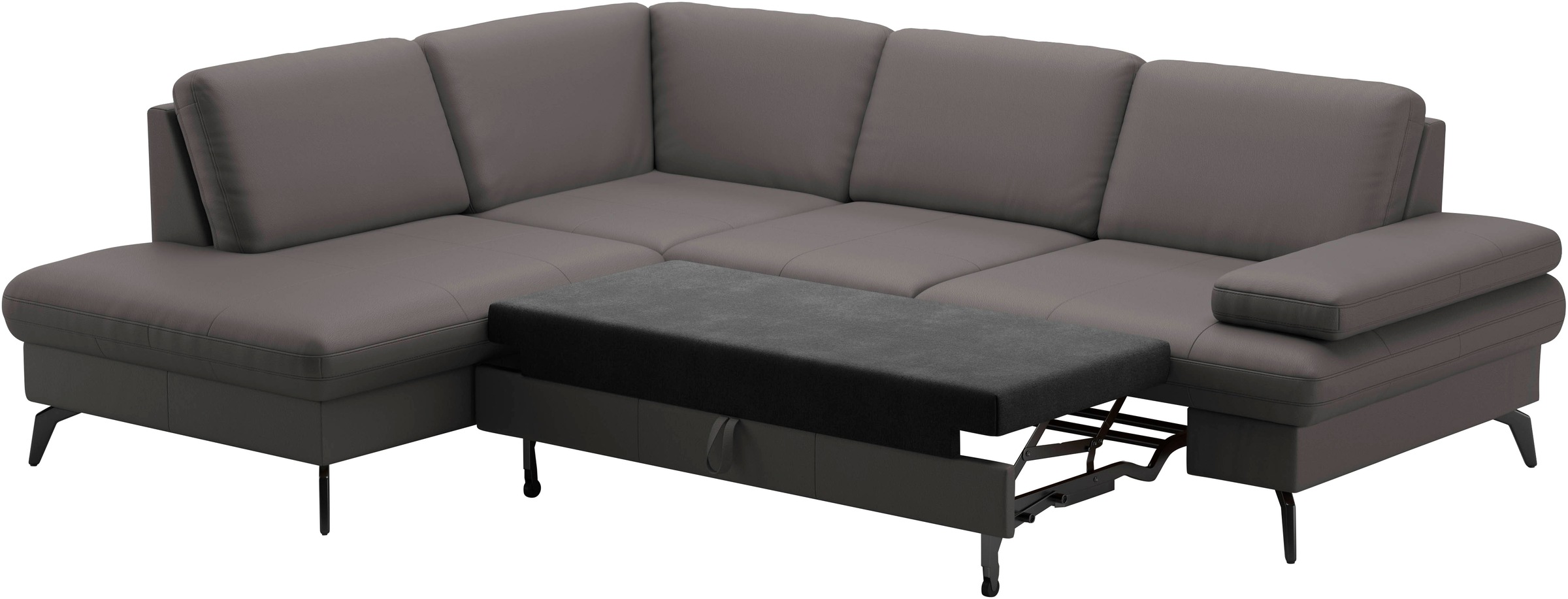 sit&more Ecksofa »Morris L-Form, inkl. Sitztiefenverstellung«, wahlweise mit Armteilverstellung, Bettfunktion & Bettkasten