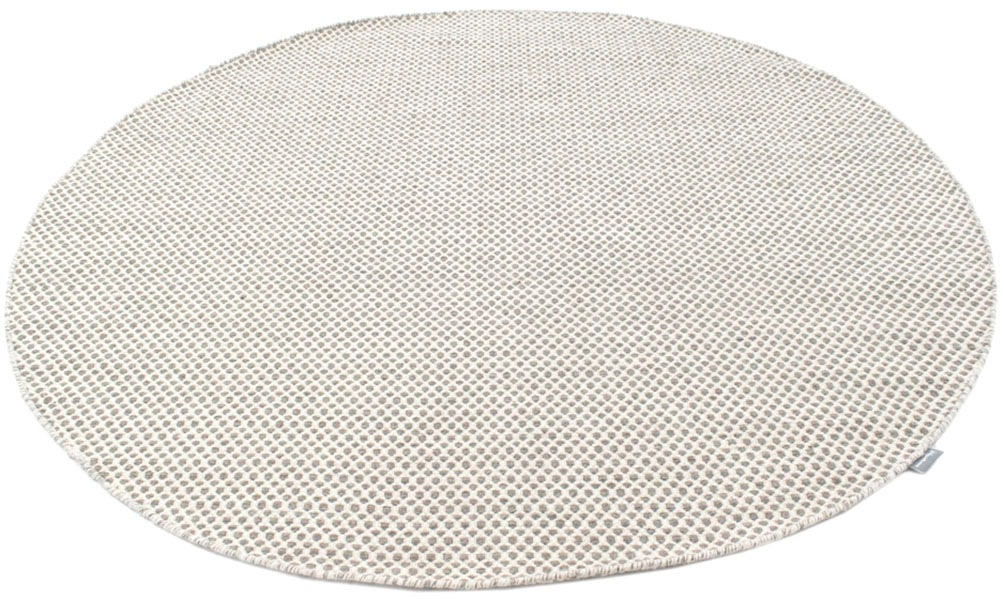 morgenland Wollteppich »Bohemian - Kelim Teppich - Trendy«, rund, 0,4 mm Höhe, Flachgewebe