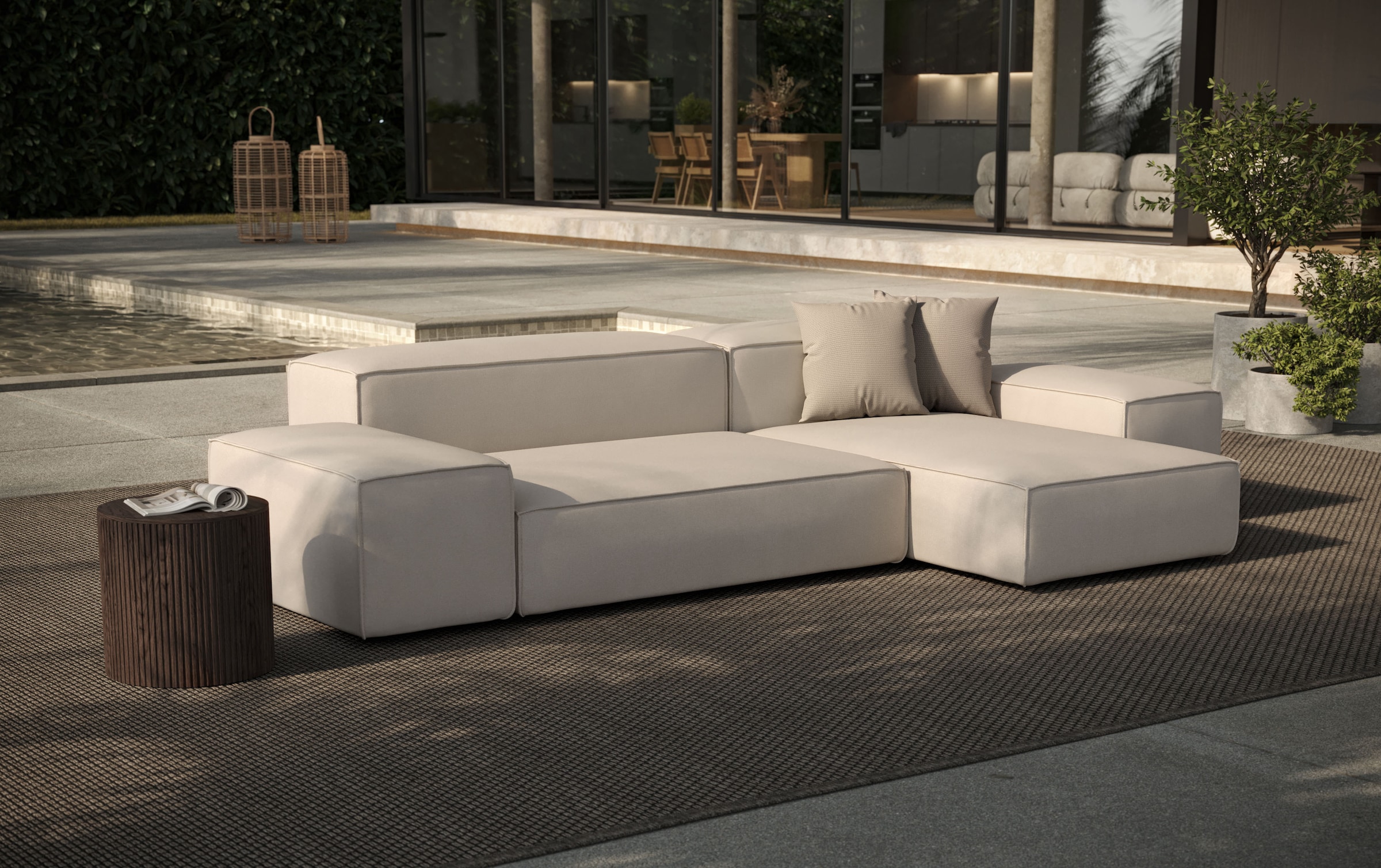 designwerk Ecksofa "Puzzle L-Form, Designsofa für Indoor und Outdoor, beque günstig online kaufen