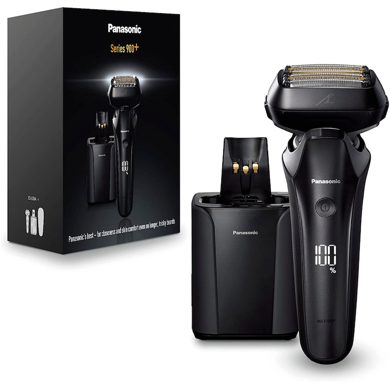 PANASONIC Elektrorasierer »Series 900+ Premium Rasierer ES-LS9A« Reinigungsstation Langhaartrimmer schwarz Automatische Reinigungs- und Ladestation...