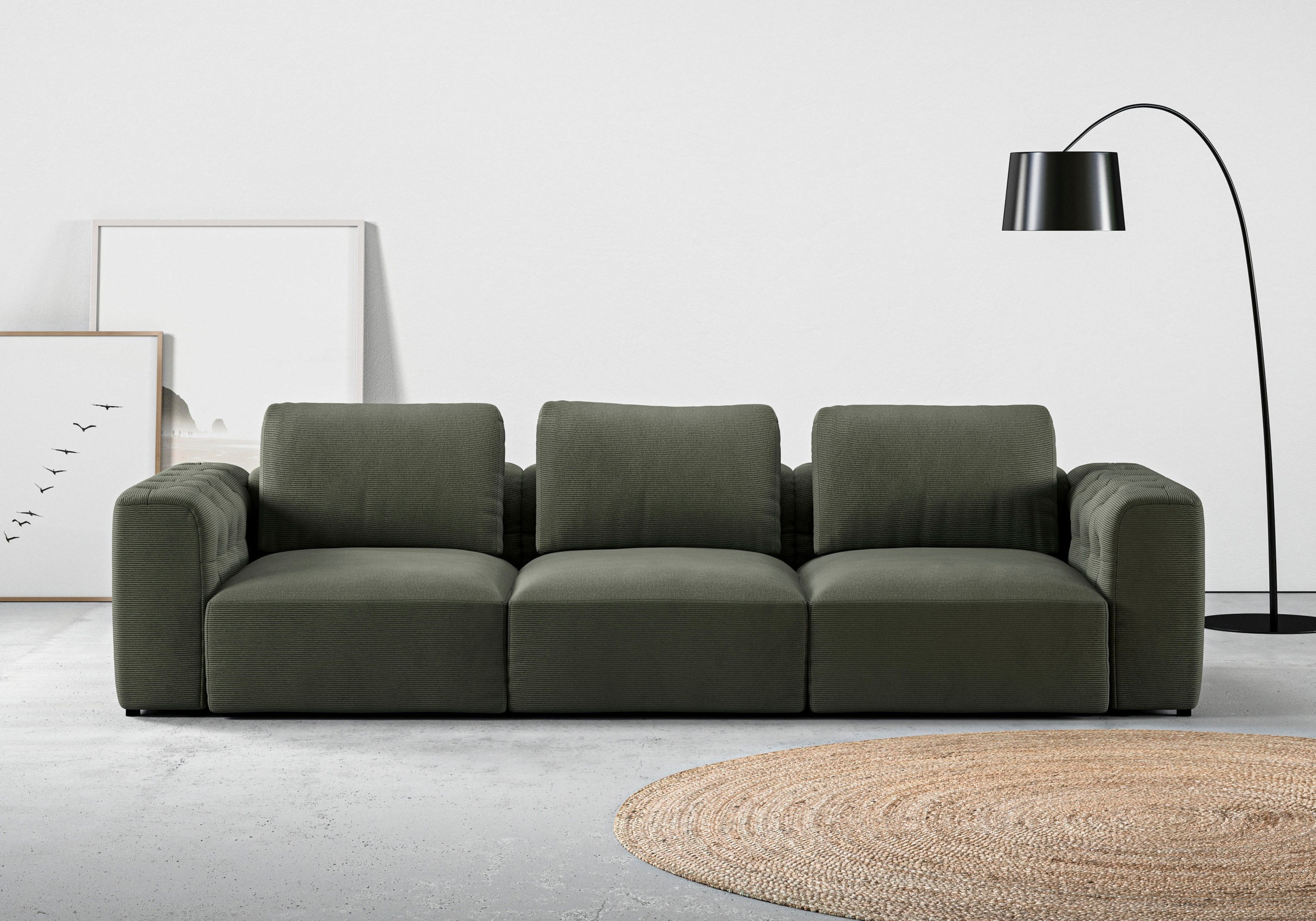 RAUM.ID 3-Sitzer »Cushid«, Modulsofa, bestehend aus 3 Teilen, Breite 300 cm