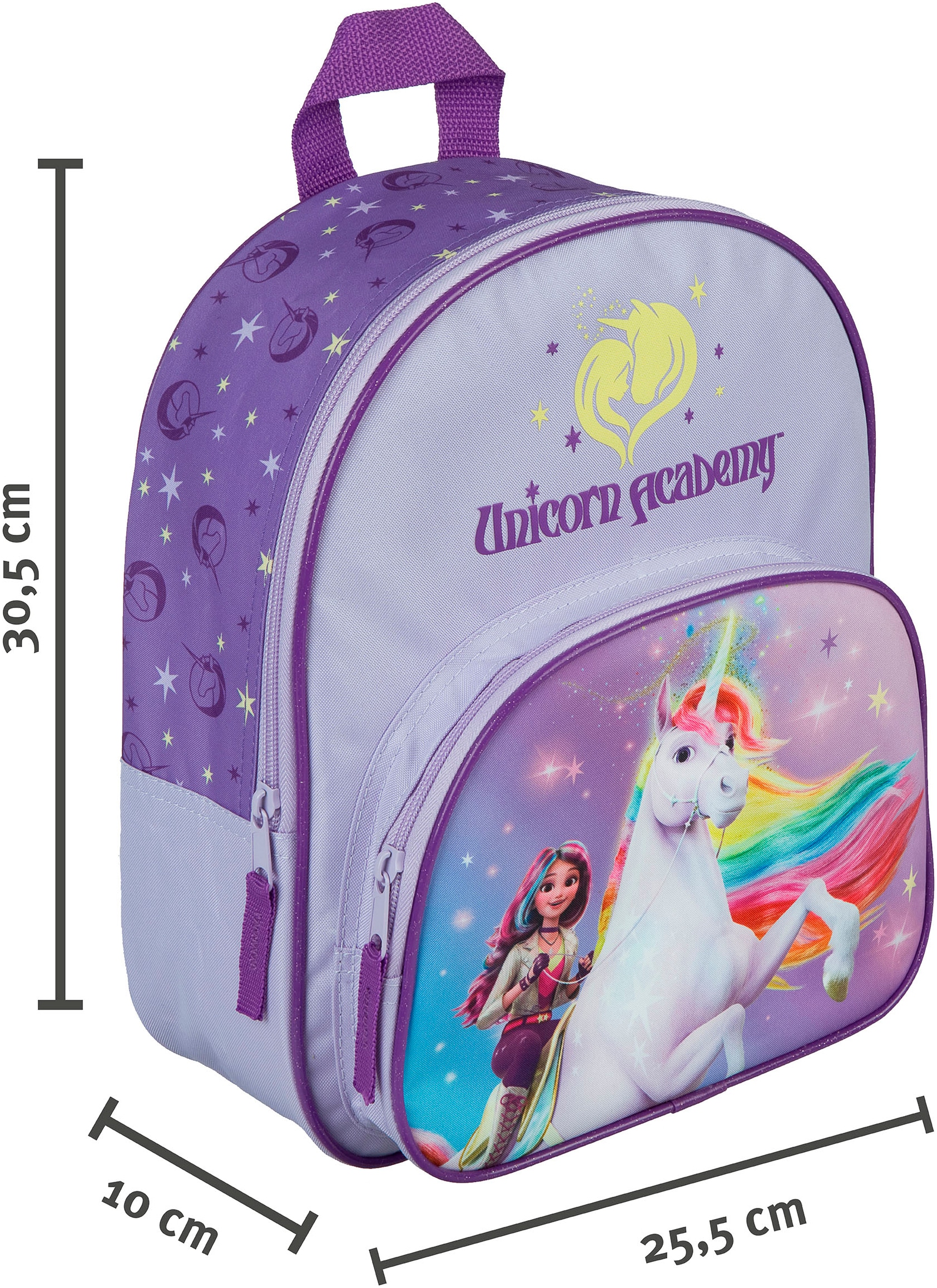 UNDERCOVER Kinderrucksack »Unicorn Academy«, inklusive Geldbeutel