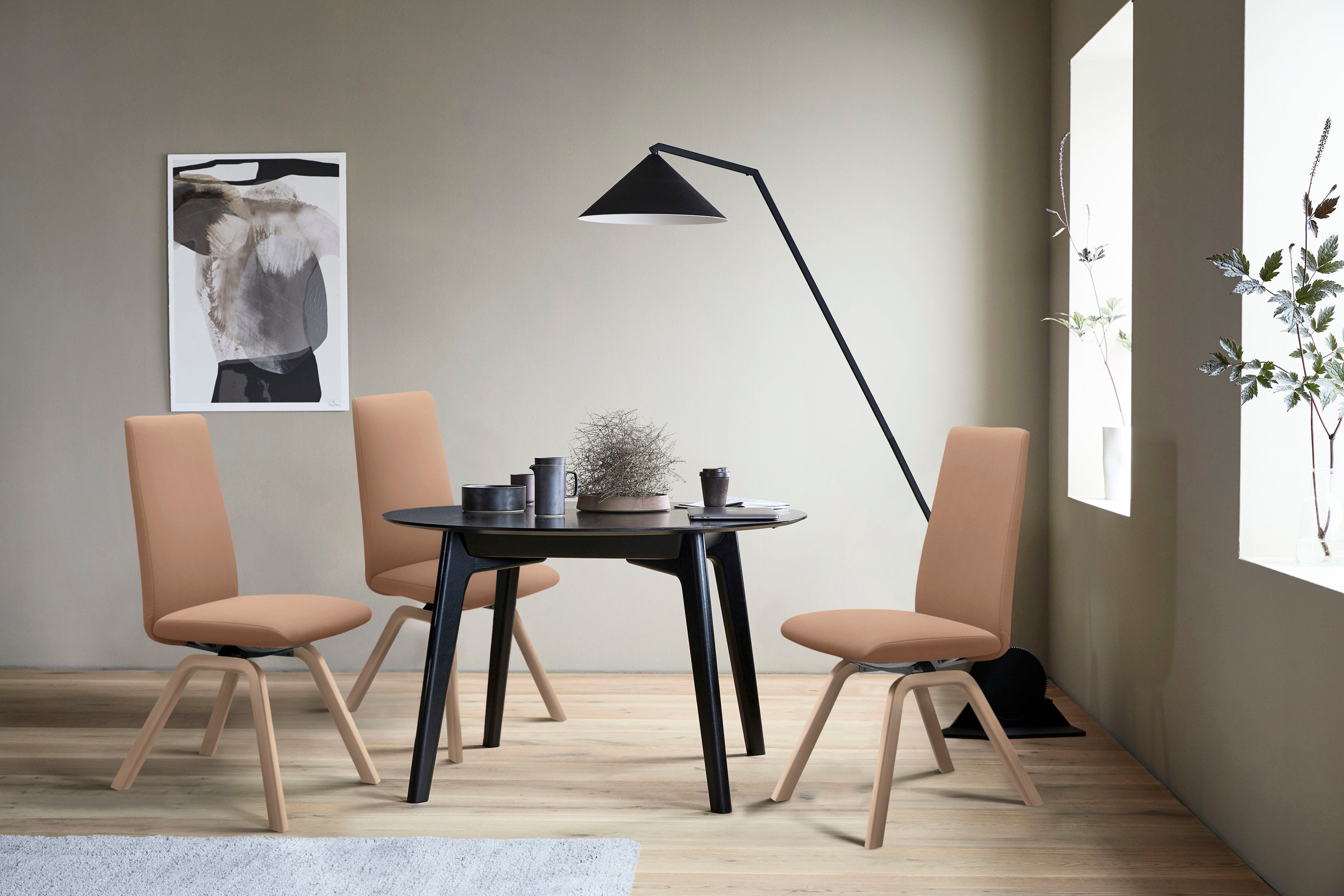 Stressless® Polsterstuhl »Laurel«, Microfaser DINAMICA, High Back, Größe M, günstig online kaufen