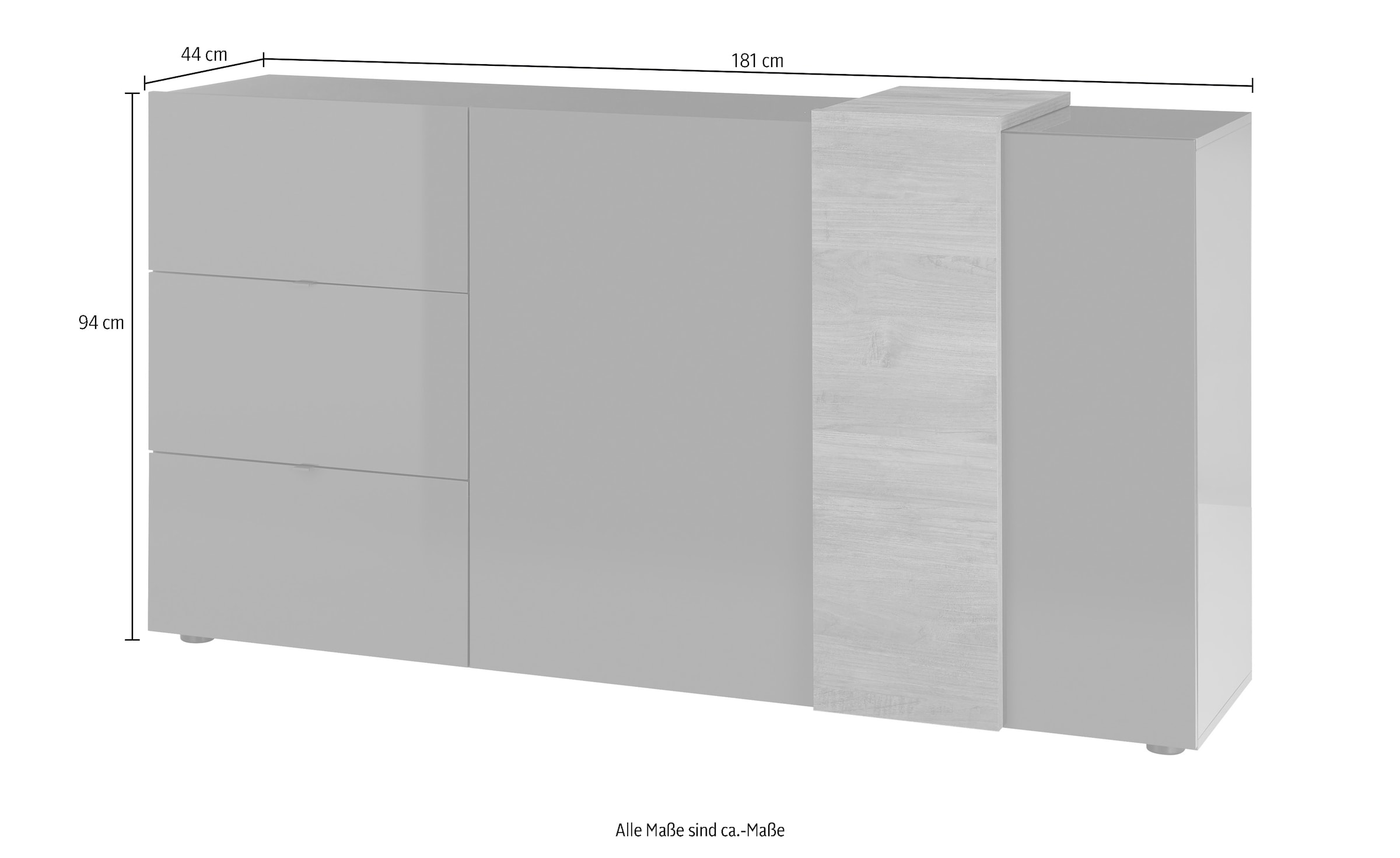 MCA furniture Sideboard, Breite ca. 181 cm