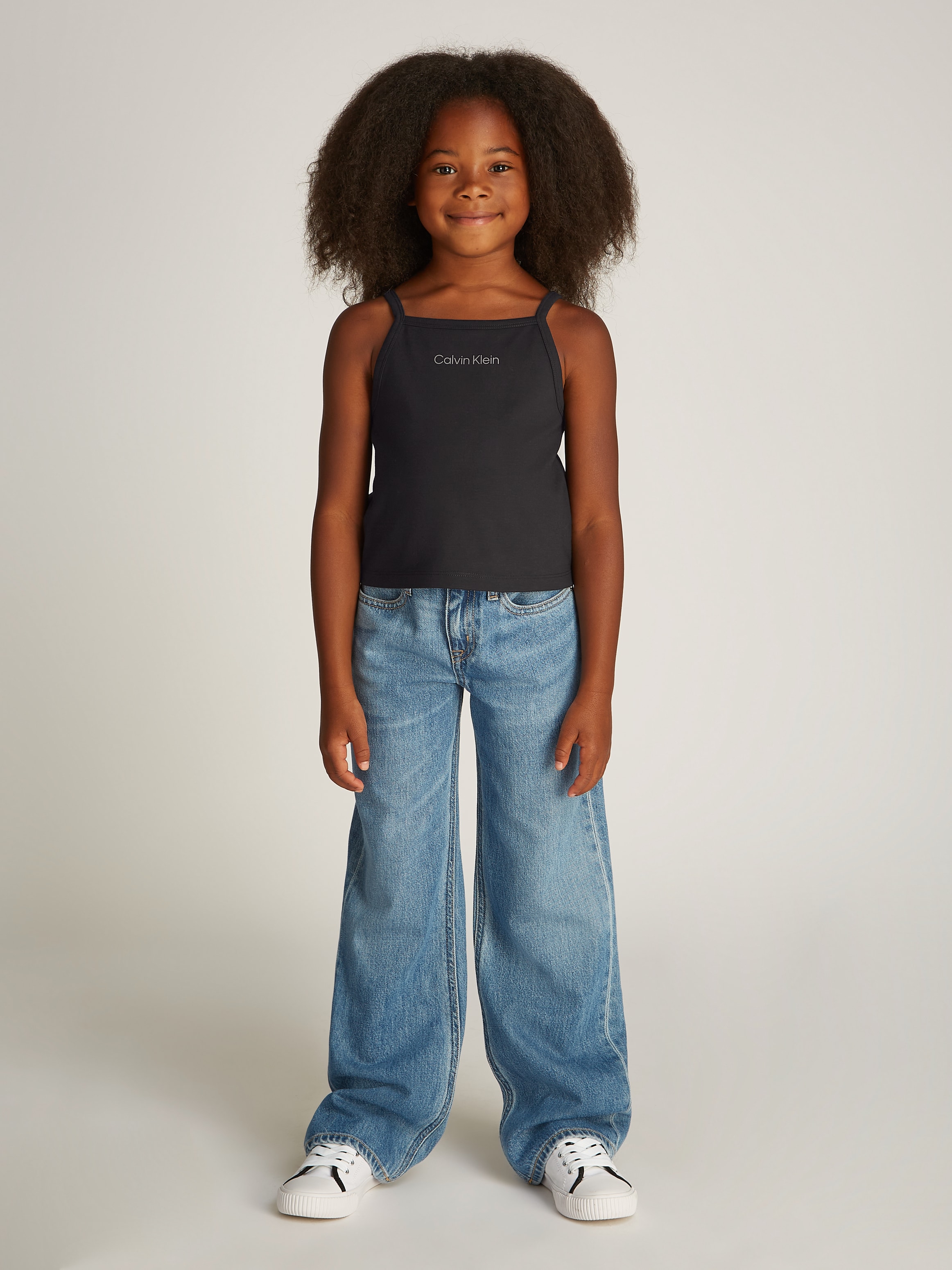 Calvin Klein Jeans T-Shirt »PUNTO STRAP TOP«, mit Logoschriftzug